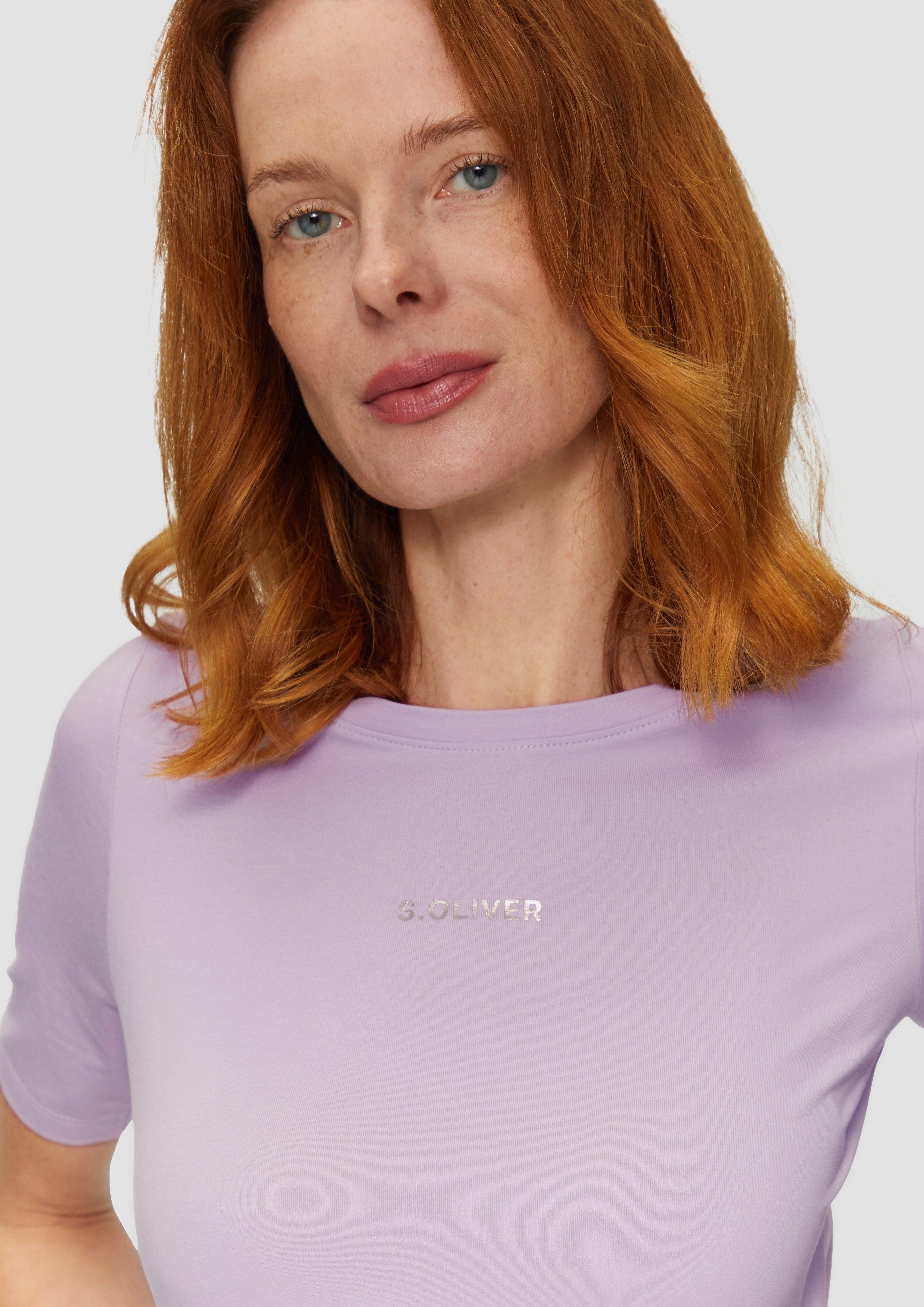 s.Oliver Kurzarmshirt Jerseyshirt mit Logo-Print Artwork günstig online kaufen