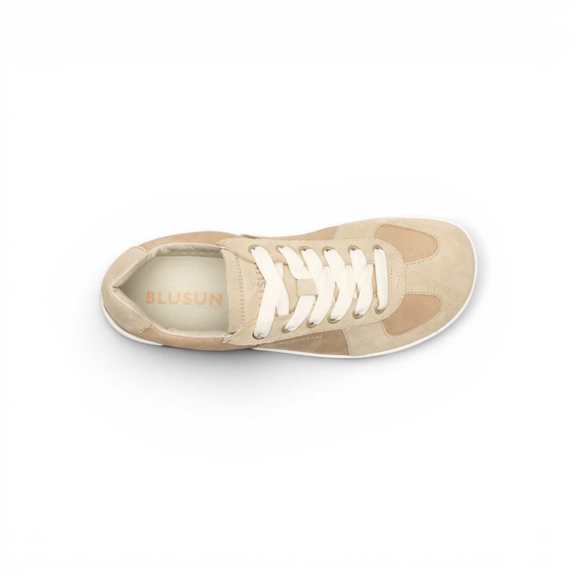 BLUSUN BLSN-200W (Veloursleder, flexible Sohle) beige Damen Barfußschuh