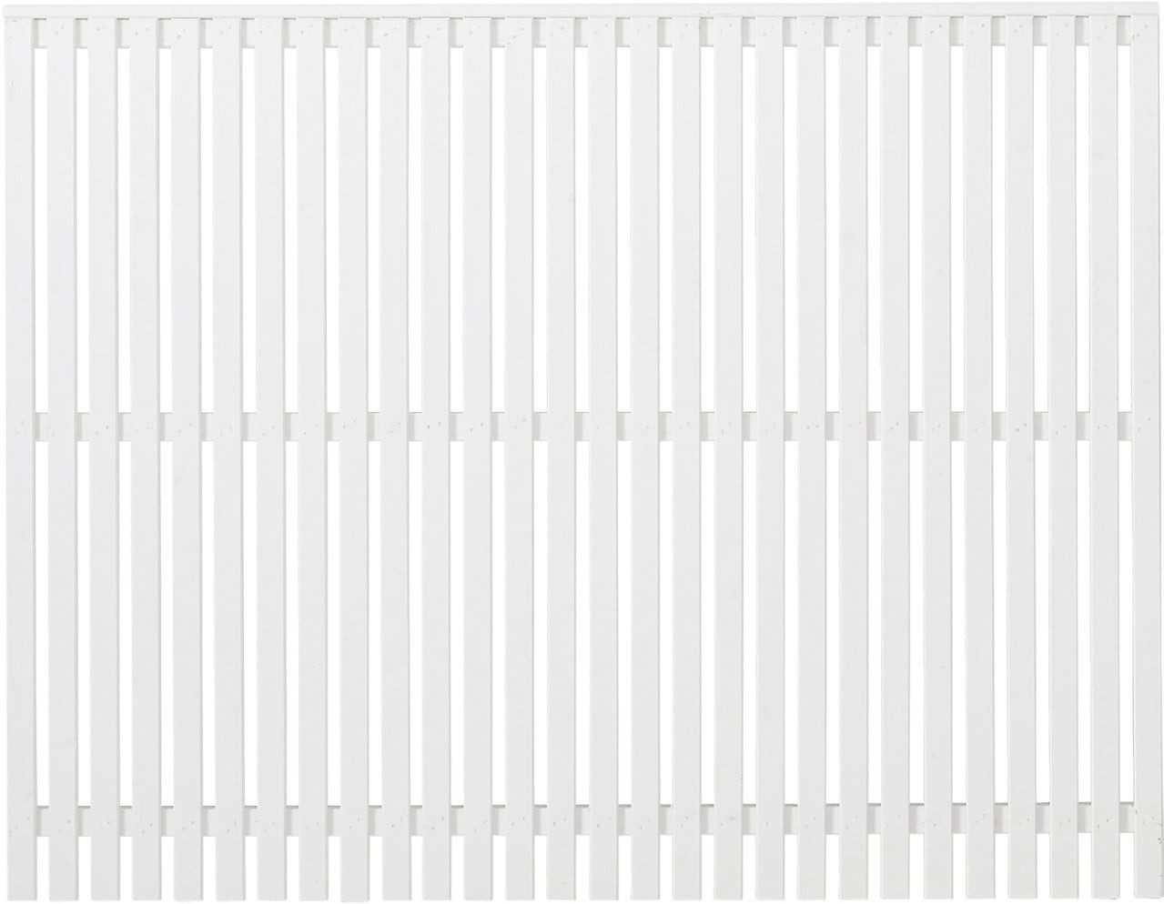 PLUS Gartenzaun Plus Zaun Sendai 180x140 cm RAL 9010 Weiß