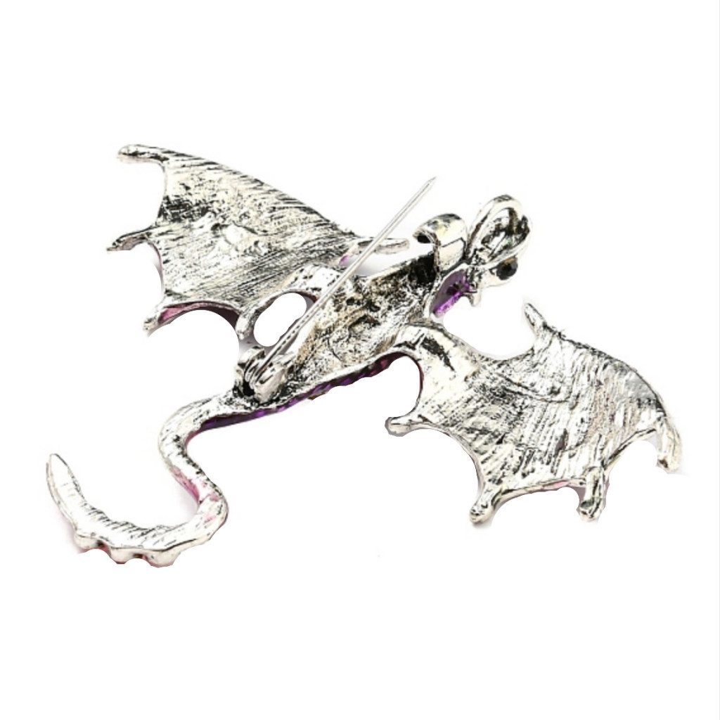 Westernlifestyle Brosche Mystische Anstecknadel Brosche Drachen Dragon günstig online kaufen
