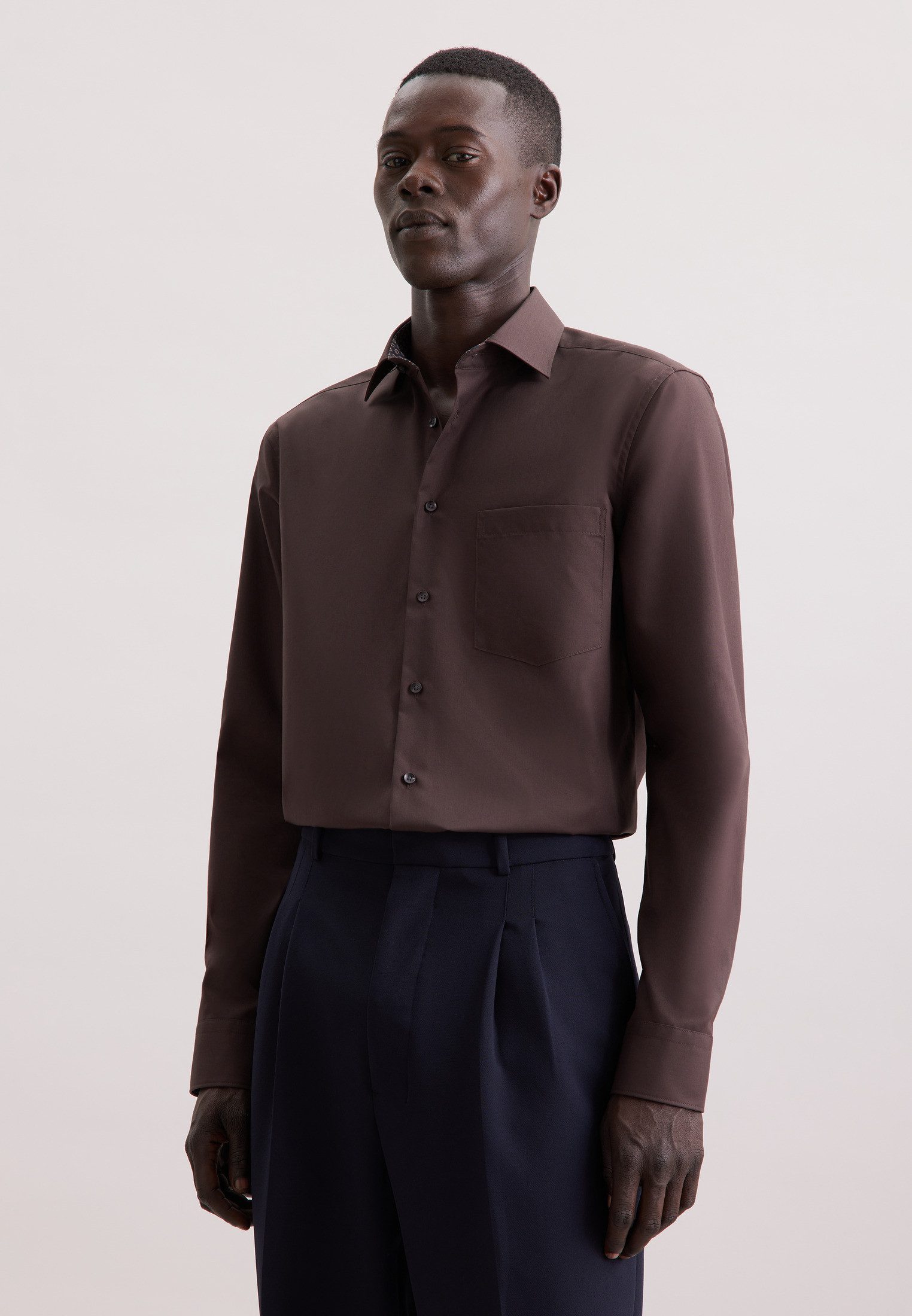 seidensticker Businesshemd Schwarze Rose Comfort 1/1 Kentkragen Uni günstig online kaufen