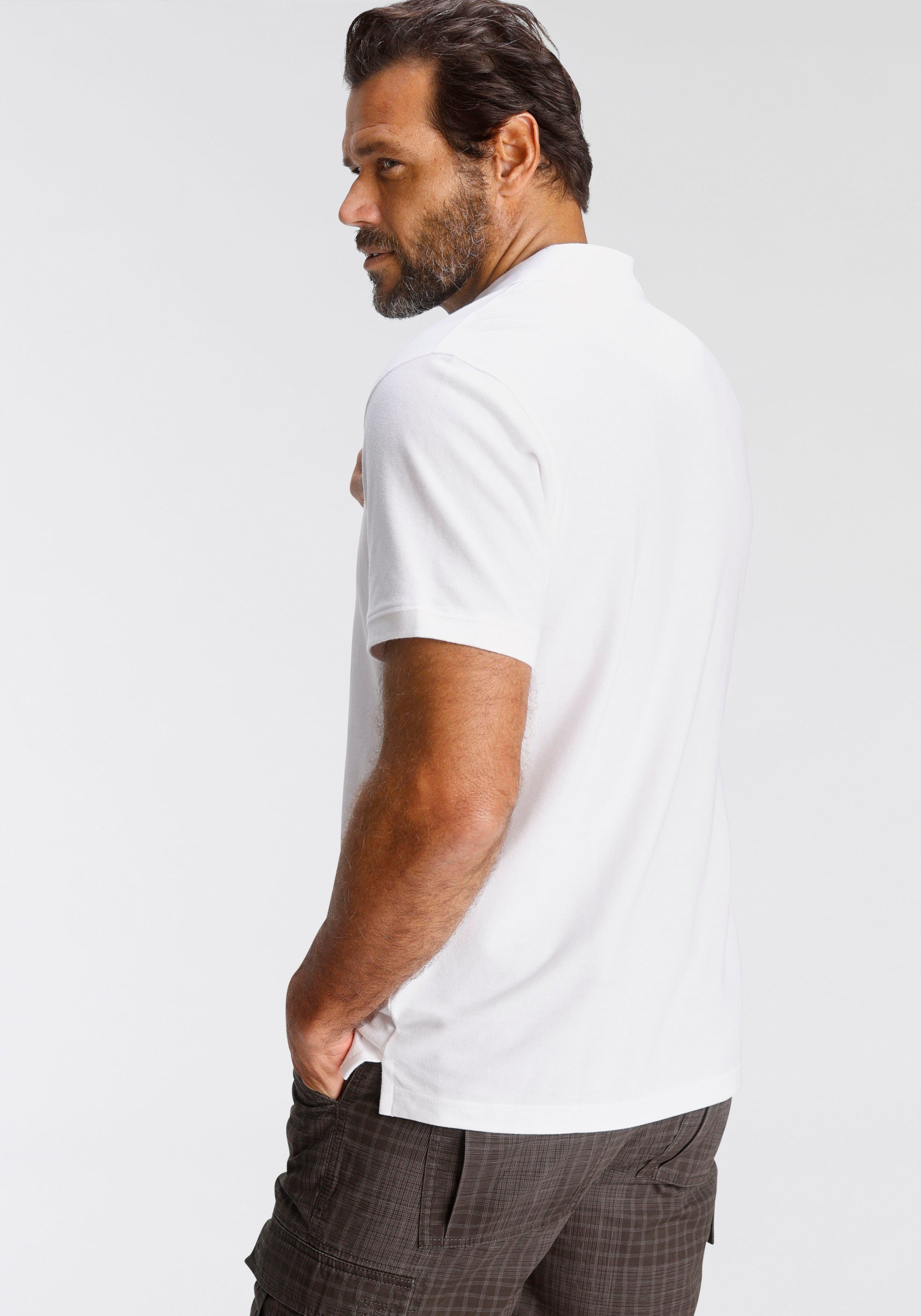Man's World Poloshirt Kurzarm, lockere Passform, unifarben