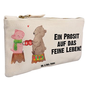 Mr. & Mrs. Panda Kosmetiktasche Größe S Klein Glühschwein Sause - Weiß - Geschenk, Heiligabend, XXL, (1-tlg), Einzigartige Motive