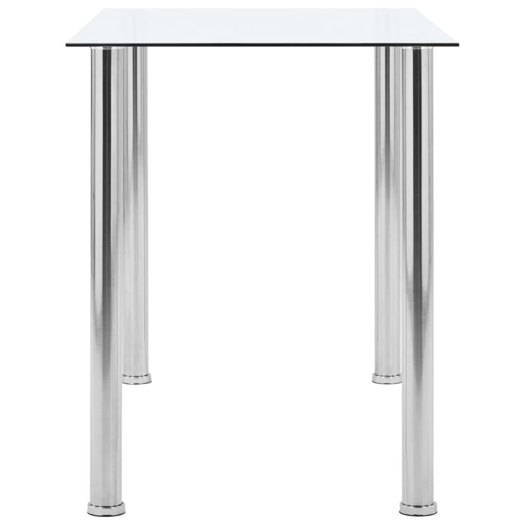 vidaXL Esstisch Esstisch Transparent 120 x 60 x 75 cm Hartglas