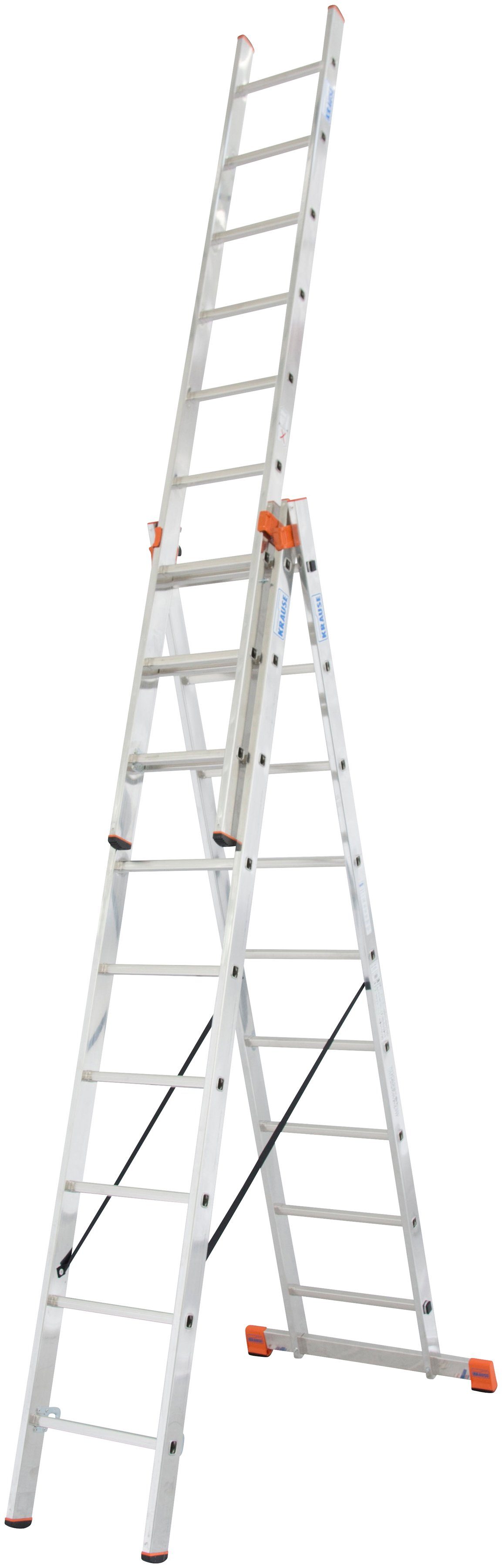 KRAUSE Doppelleiter »Tribilo«, mit Leiternspitzen, 3x9 Sprossen online  kaufen | OTTO