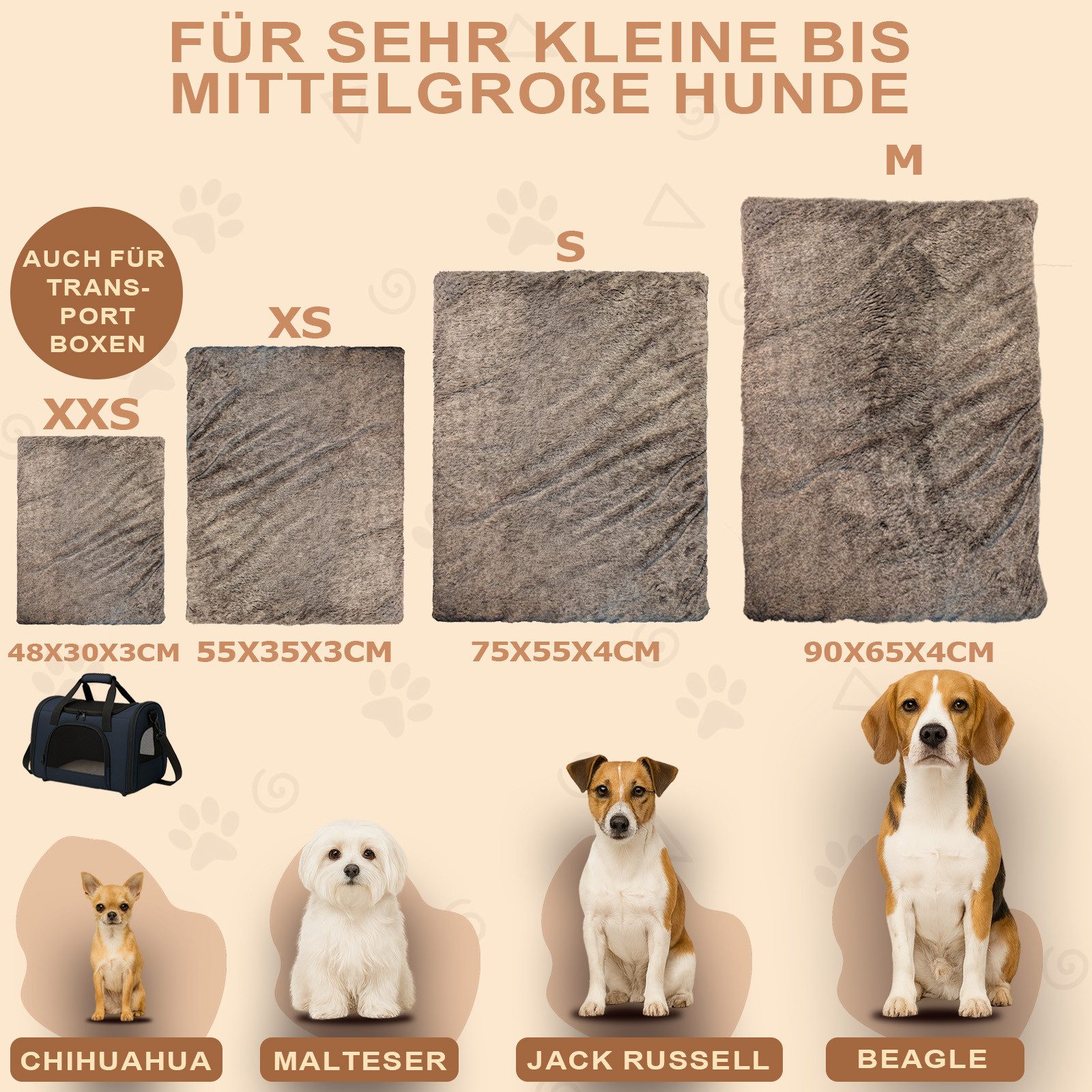 XiRRiX Pfotenliebling Tierdecke Hundedecke Flauschige Liegedecke Wärmend, a günstig online kaufen