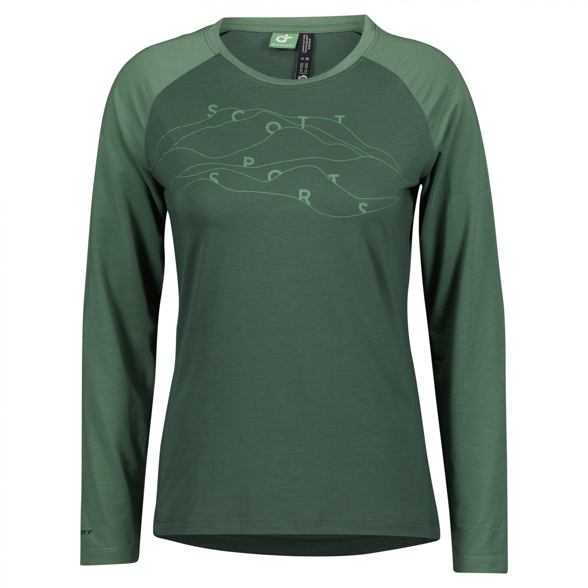 Scott Langarmshirt Scott W Defined Dri L/sl Shirt Damen Langarm-Shirt Smoked Green - Glade Green | Shirts