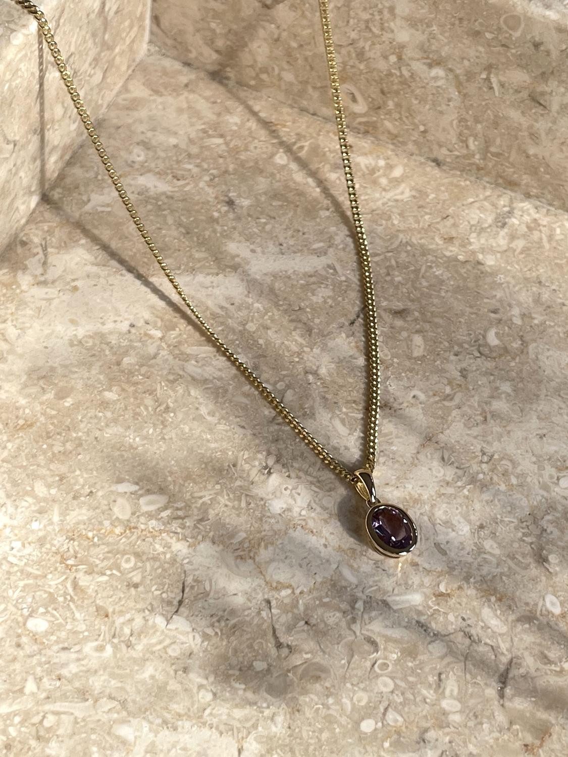 My Gold Kettenanhänger Damen Amethyst Anhänger günstig online kaufen