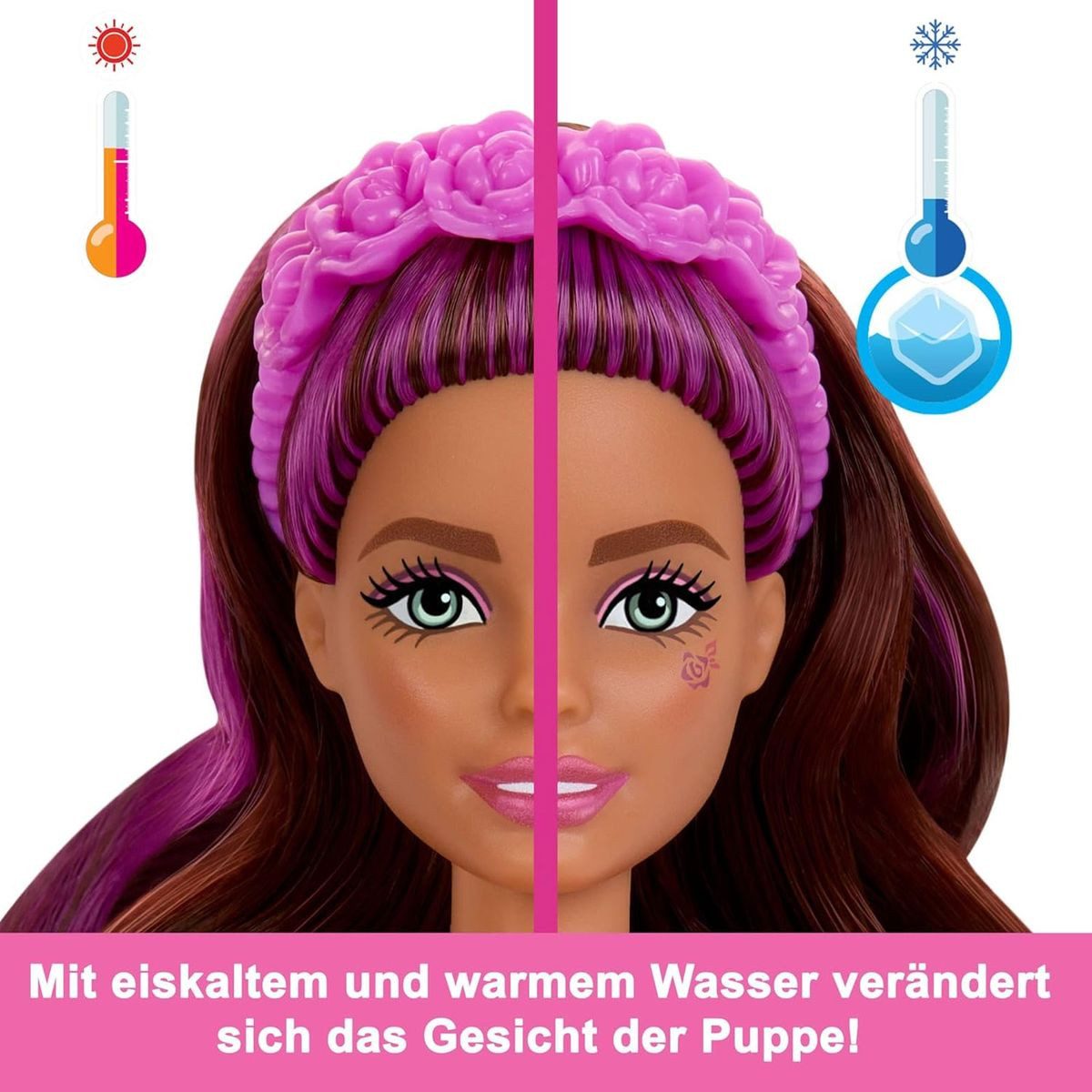 Mattel® Puppen Accessoires-Set MattelHRK17-Barbie-ColorReveal-Ballerina-Puppe+6 Überraschungen(Auswa
