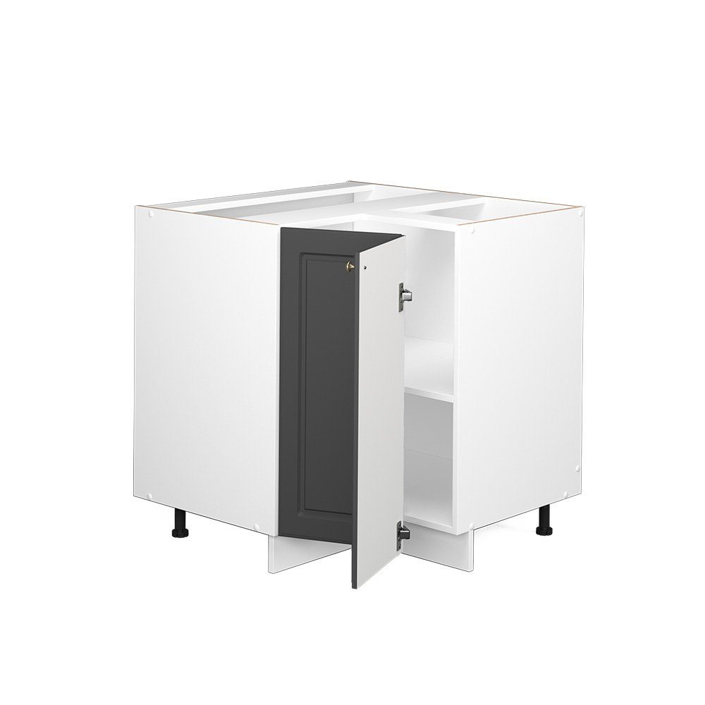Vicco Eckunterschrank Fame-Line, Anthrazit-Gold/Weiß, 80.5 cm, günstig online kaufen