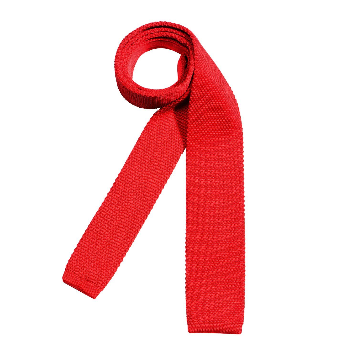 DonDon Krawatte schmale Krawatte 5 cm Wollkrawatte (Packung, 1-St) Strickkrawatte, Retro-Look, für Büro oder festliche Veranstaltungen