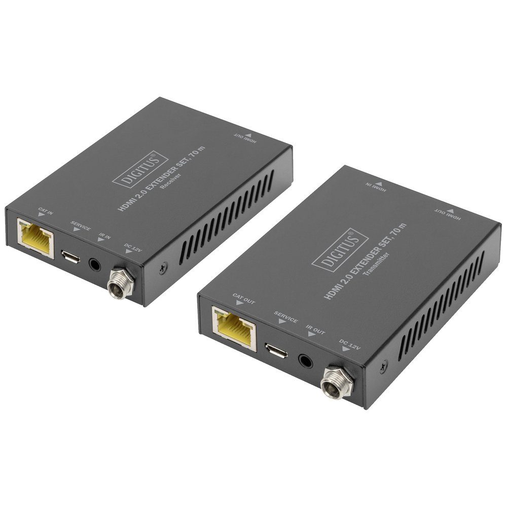 Digitus DS-55506 HDMI / RJ45 Adapter [1x HDMI-Buchse - 2x HDMI-Buchse] TV-Adapter
