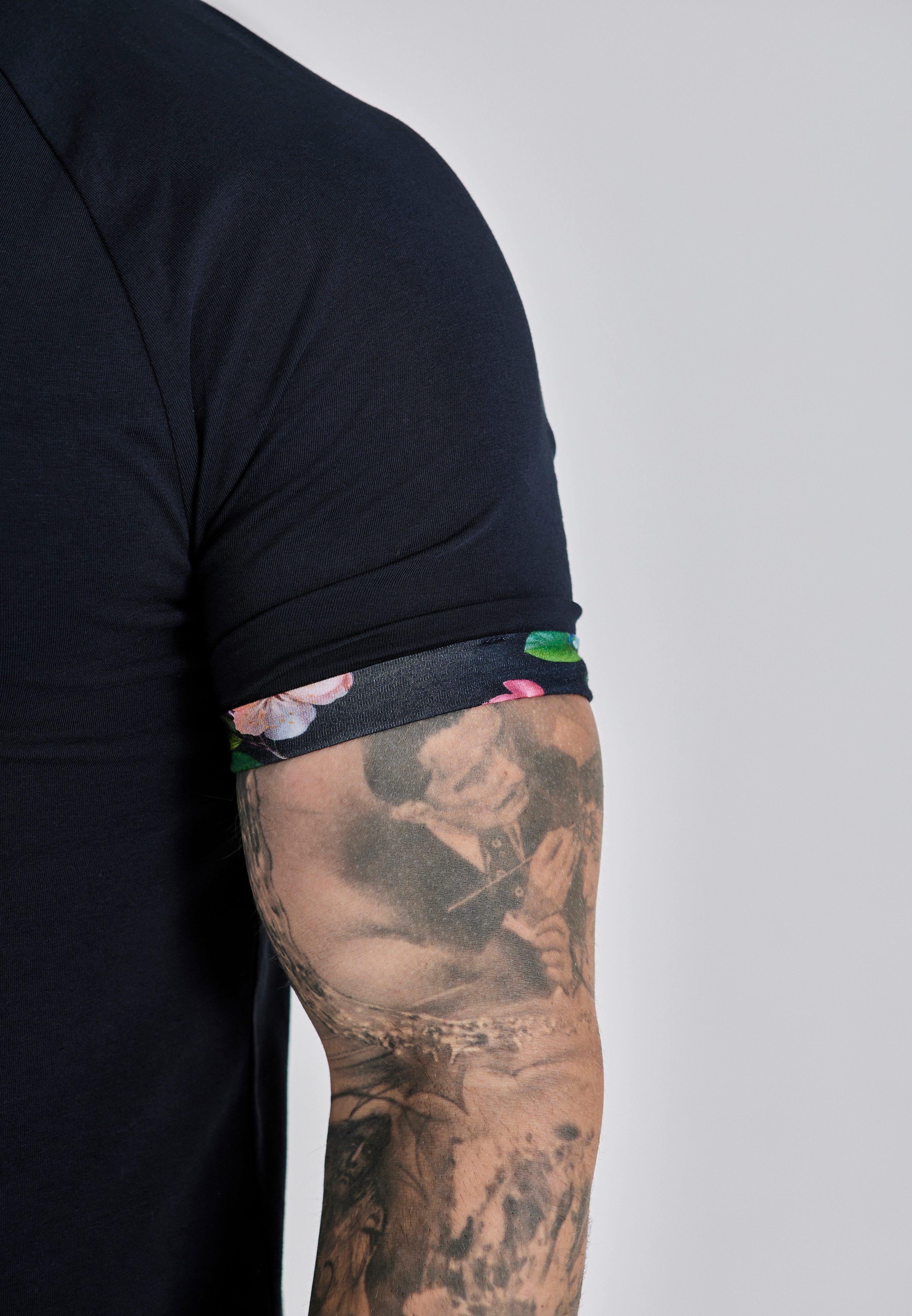 Siksilk T-Shirt SikSilk Herren Roll Sleeve T-Shirt günstig online kaufen