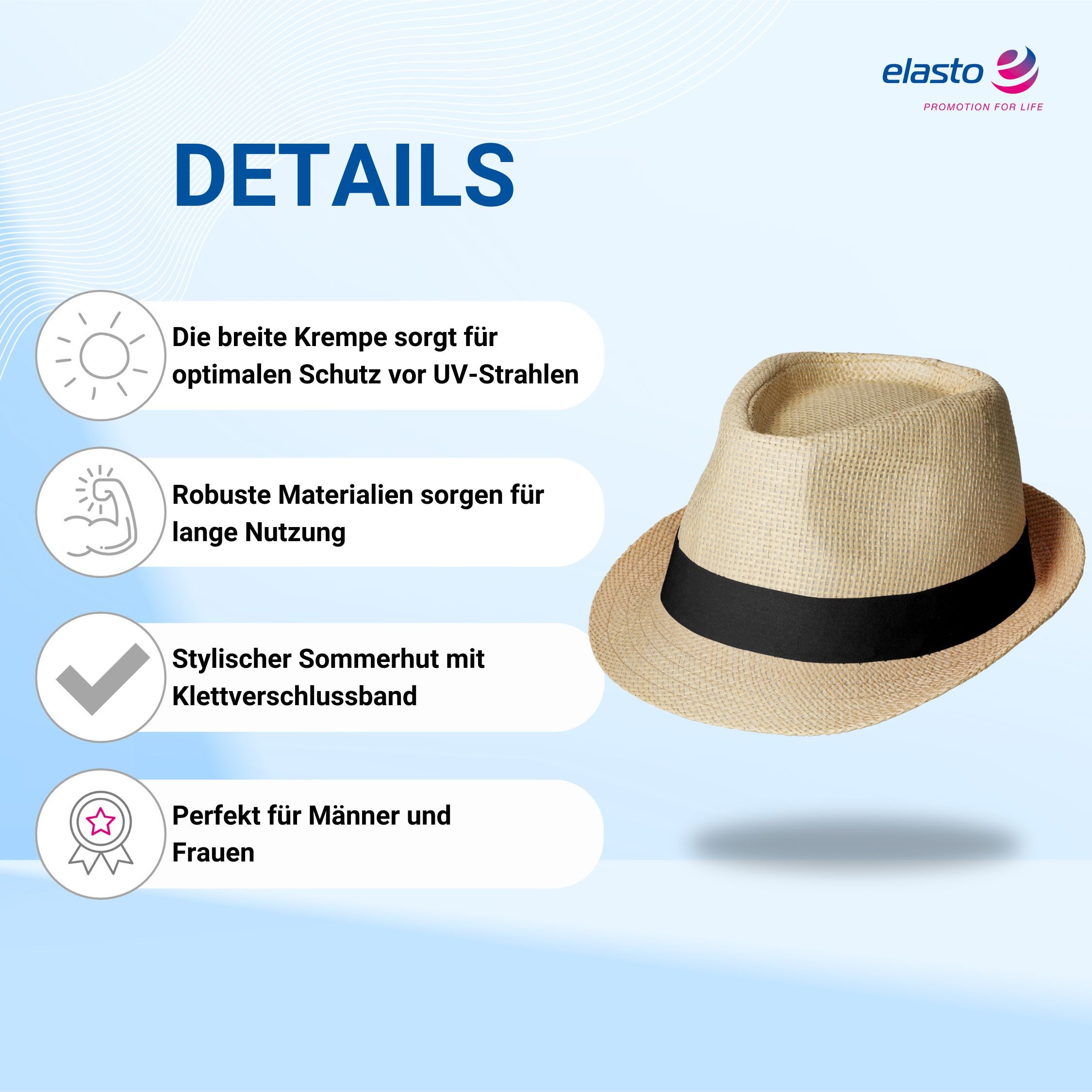 elasto Schirmmütze Sommerhut SALVADOR Sonnenhut Damen günstig online kaufen