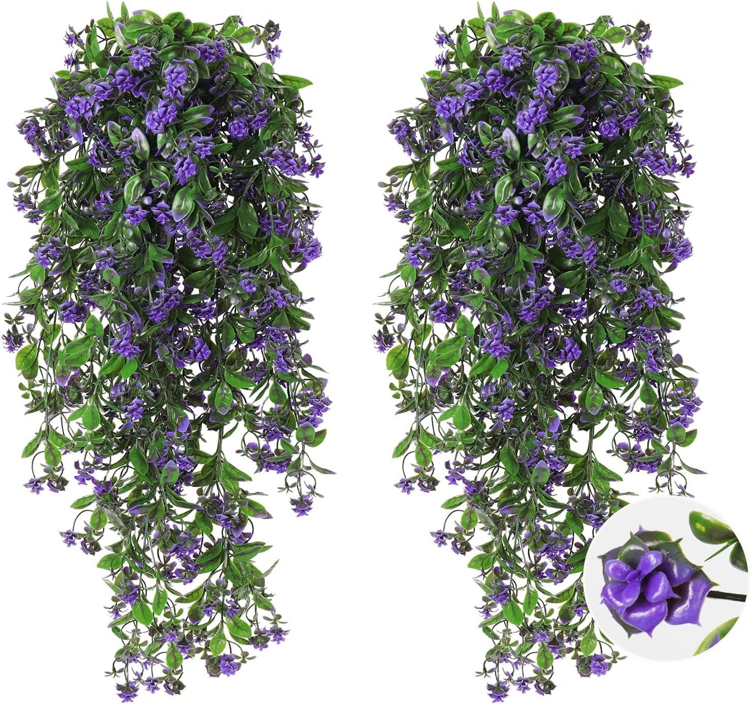 Kunstblumenstrauß 1 Stück Künstliche Hängeblumen, künstliche Rosenranken, Agger, künstliche Rosen geeignet für Wanddekoration im Zuhause