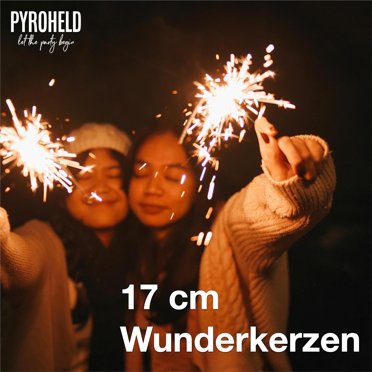 PYROHELD Geburtstagskerze Wunderkerzen - Sternspritzer 17 cm - Silvester - günstig online kaufen