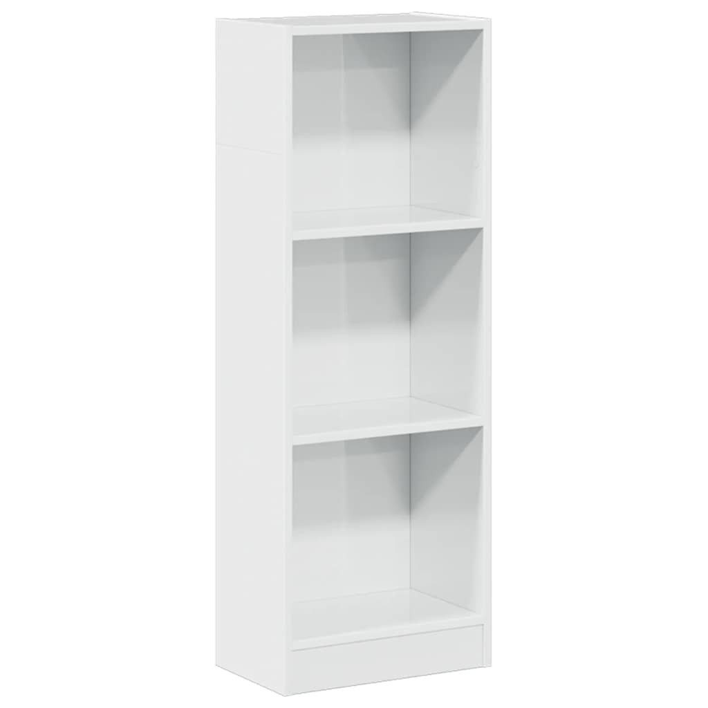 vidaXL Bücherregal Bücherregal Hochglanz-Weiß 40x24x109 cm günstig online kaufen