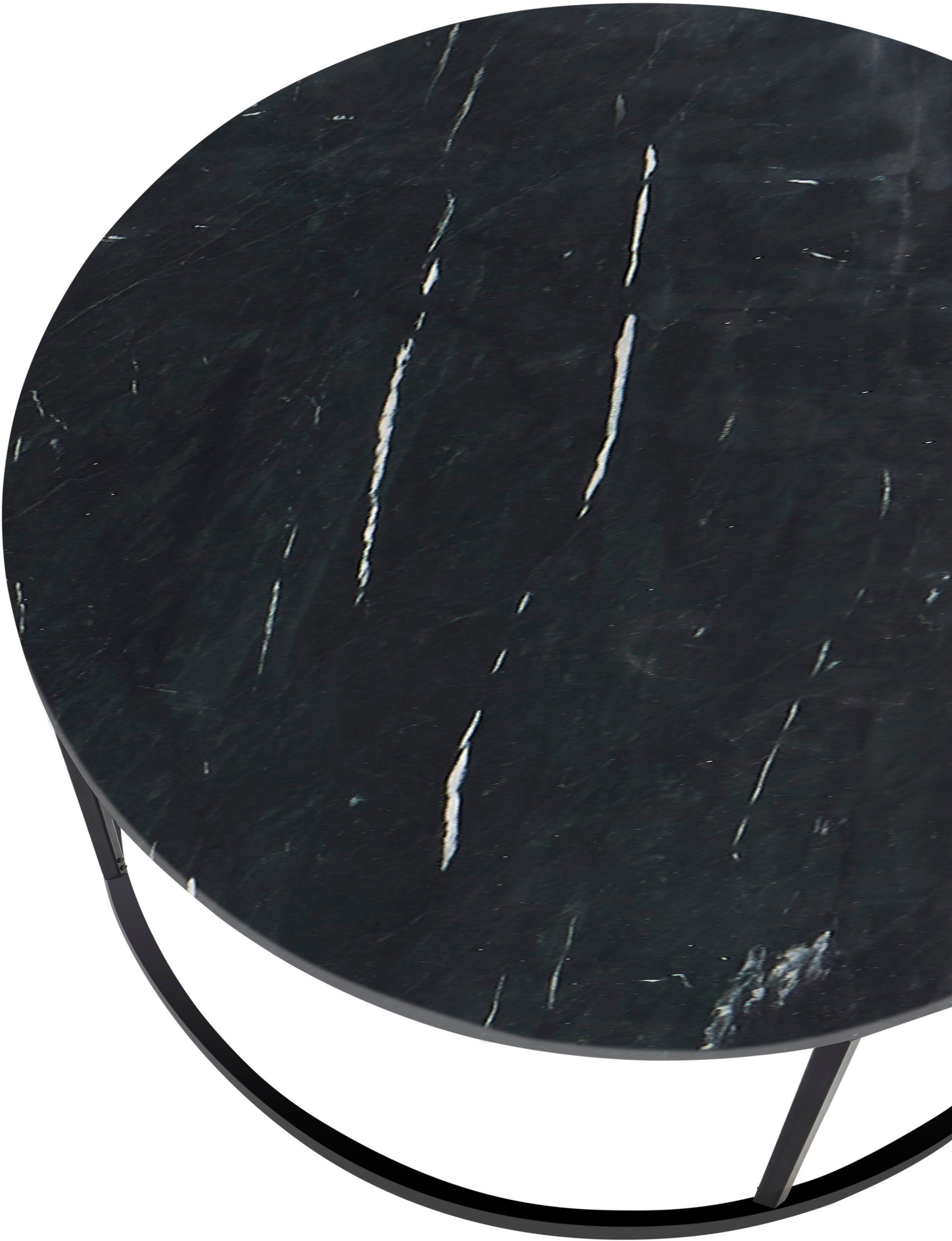 Stolkom Sp.z.o.o. Couchtisch Belfort, rund Marmor, Tisch in weiß oder schwarz