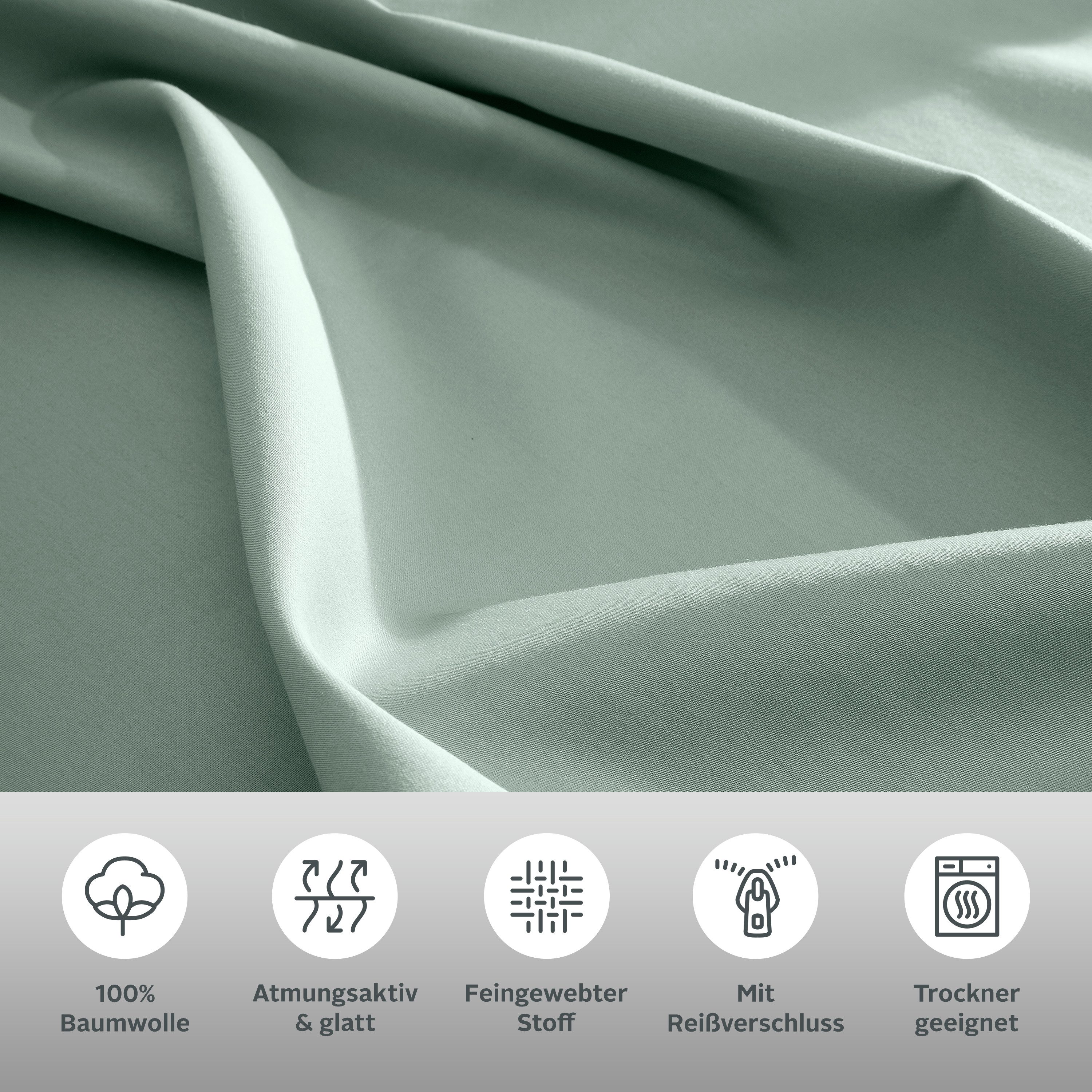 OTTO home Bettwäsche Luisa, Satin, 2 teilig, 4 Qualitäten für dein perfektes Schlafgefühl (von Komfort bis Premium)