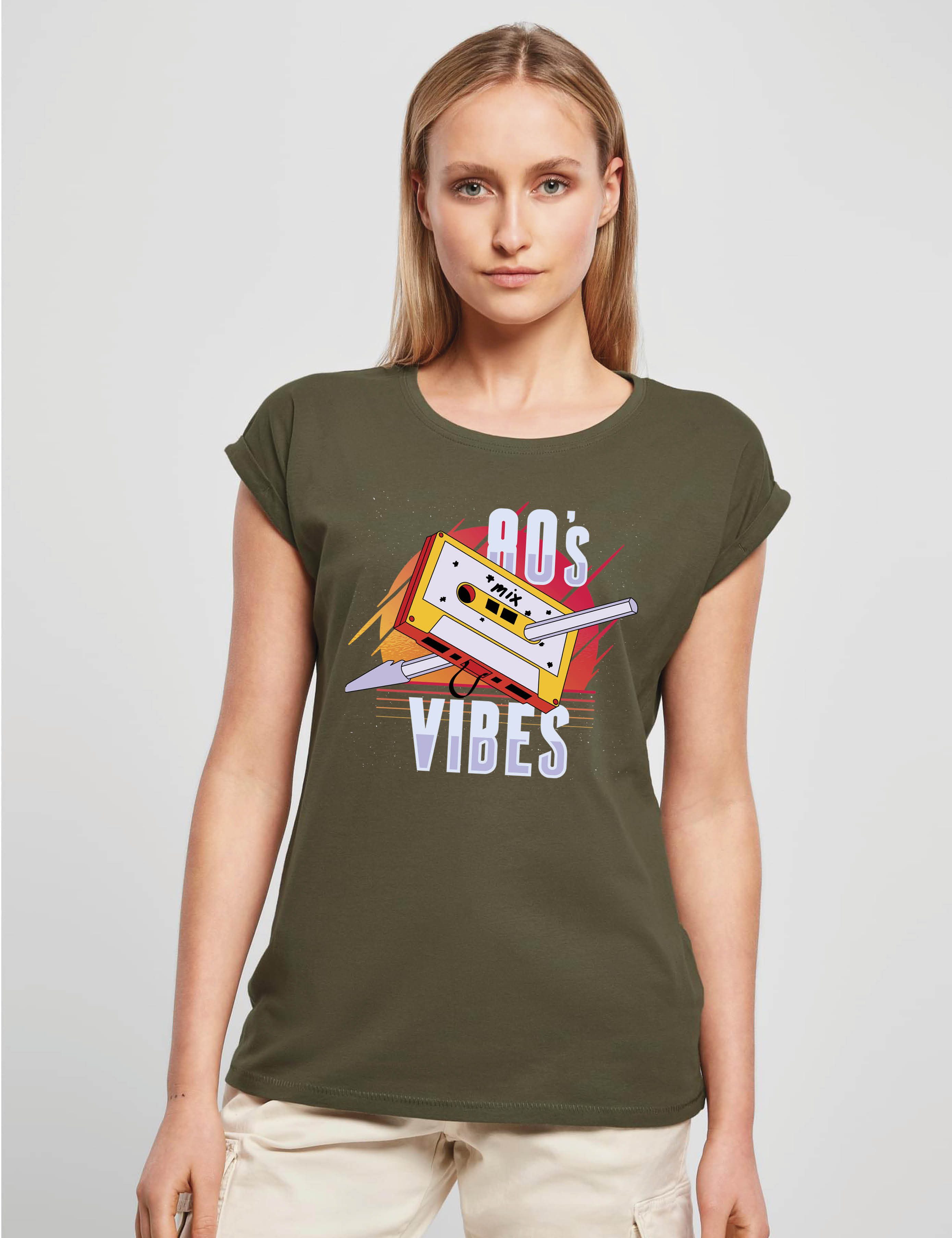 Youth Designz Print-Shirt "80s Kassette Vibes" Damen T-Shirt Statement Gesc günstig online kaufen