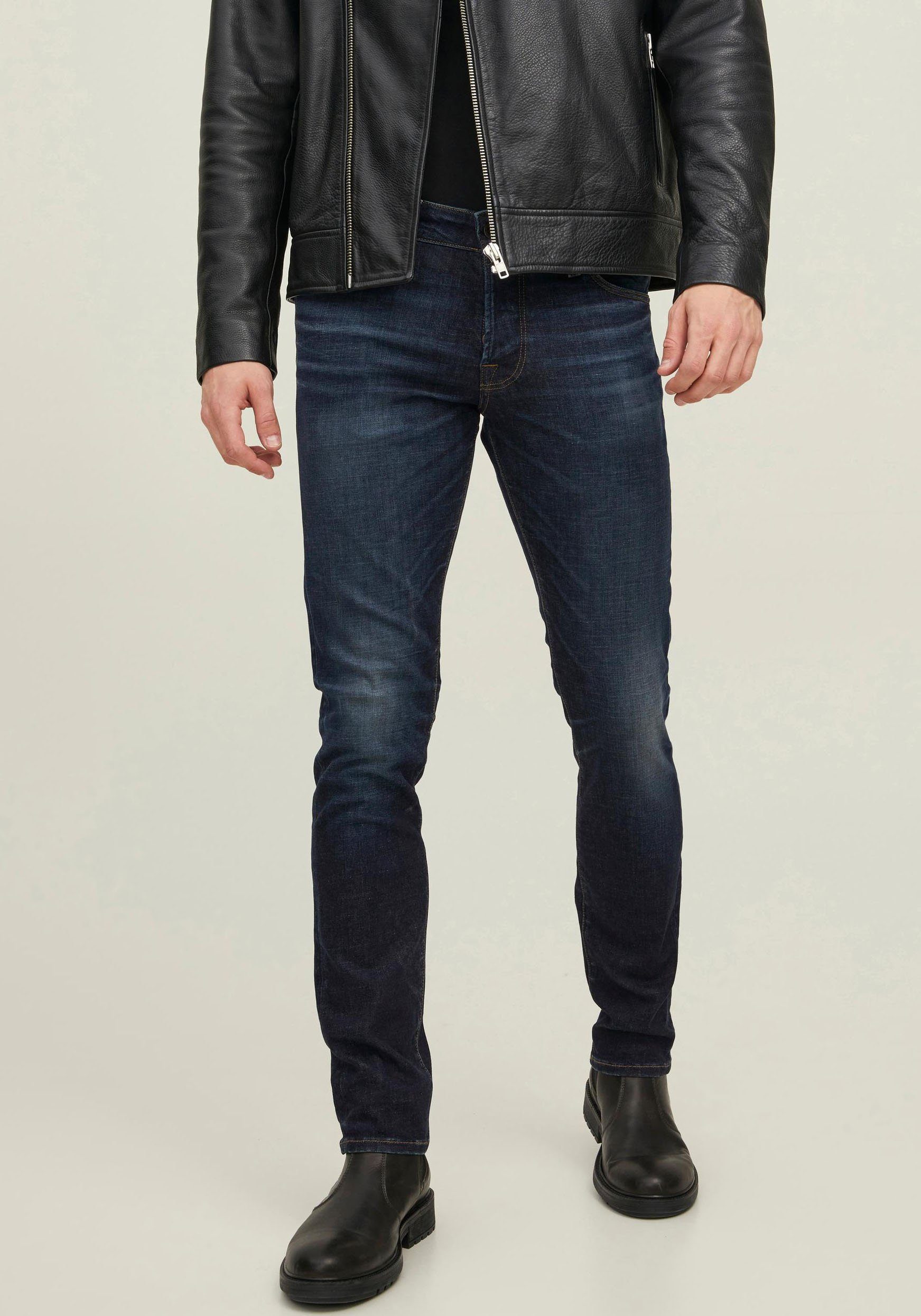 Jack & Jones dark denim ICON GLENN Slim-fit-Jeans