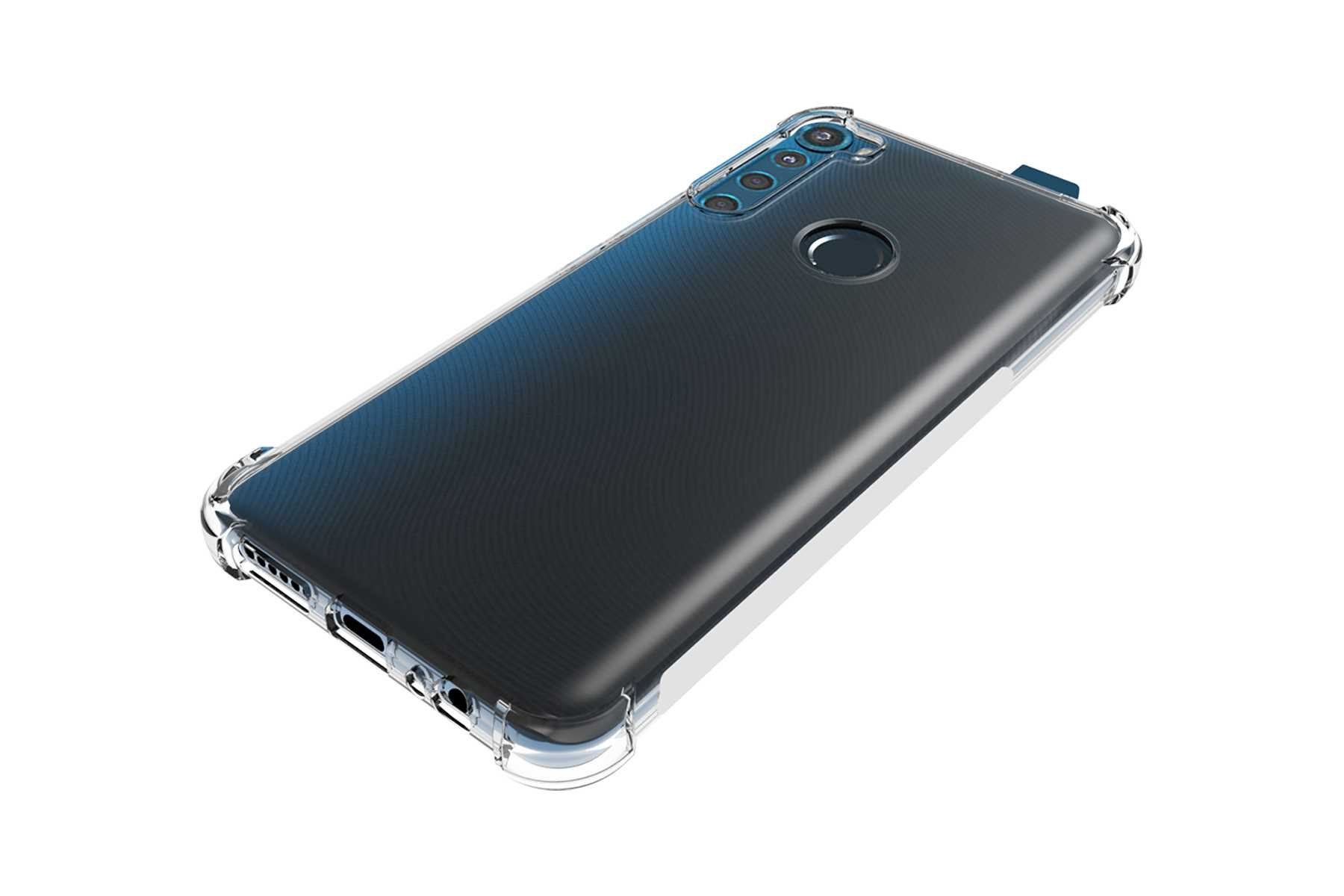 mtb more energy Smartphone-Hülle Clear Armor Case für Motorola One Fusion Plus, Transparente TPU Schutzhülle Case Backcover mit Anti-Shock Verstärkung