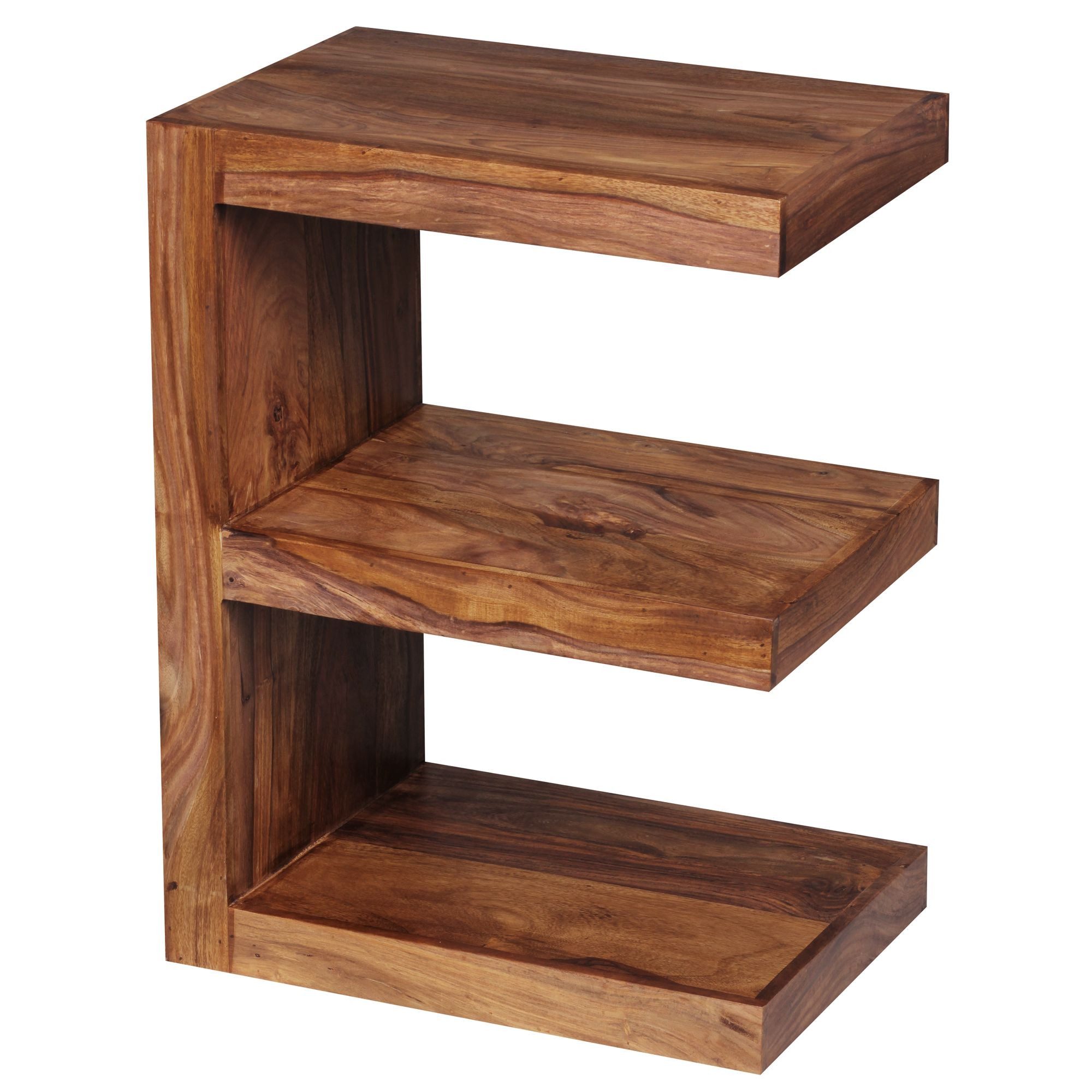 KADIMA DESIGN Beistelltisch Beistelltisch MUMBAI Massivholz E Cube 60cm hoc günstig online kaufen