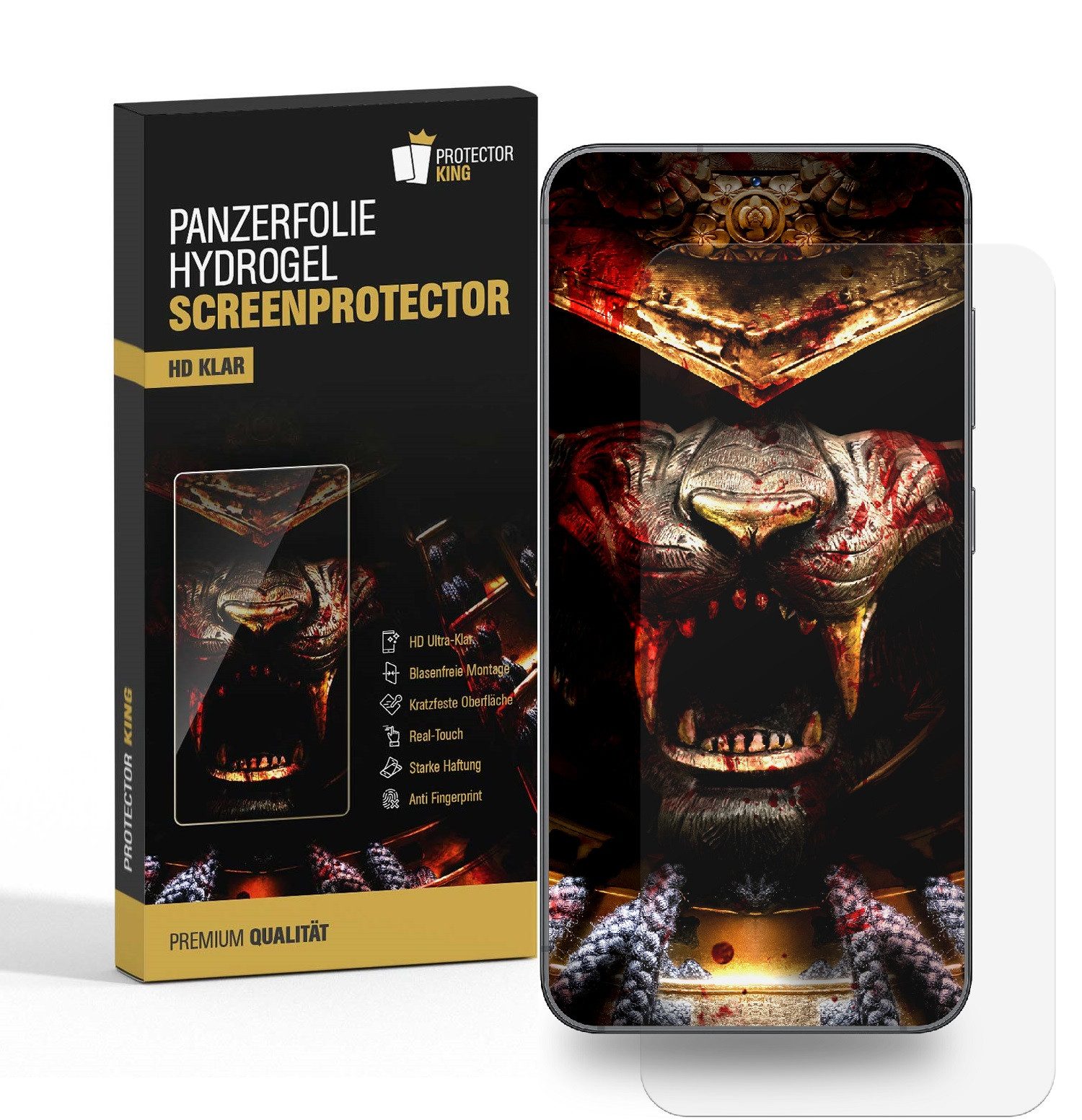 Schutzfolie 2x Hydrogel-Glass für Samsung Galaxy S24 Selbstheilend für Micro Kratz