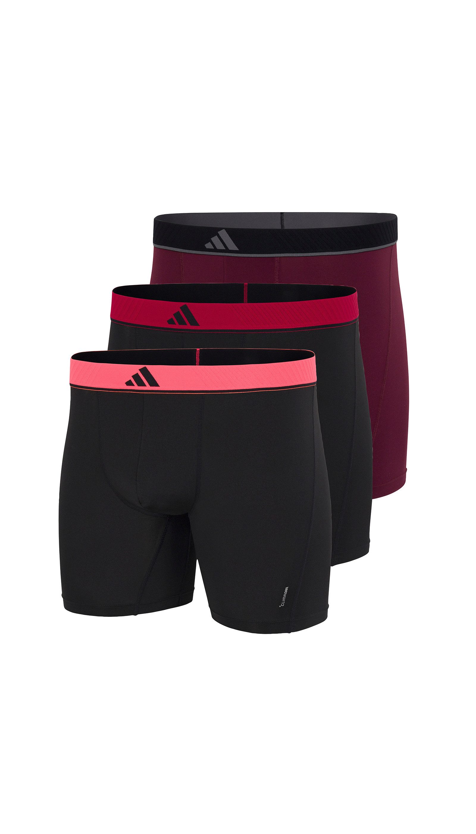 adidas Sportswear Boxer Active Micro Flex (3er Pack) Logo-Bund, elastisch, Mikrofaser, ohne Eingriff