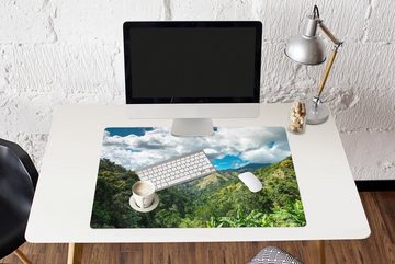 MuchoWow Gaming Mauspad Berglandschaften auf Jamaika (1-St), Büro für Tastatur und Maus, Mousepad Gaming, 90x60 cm, XXL, Großes