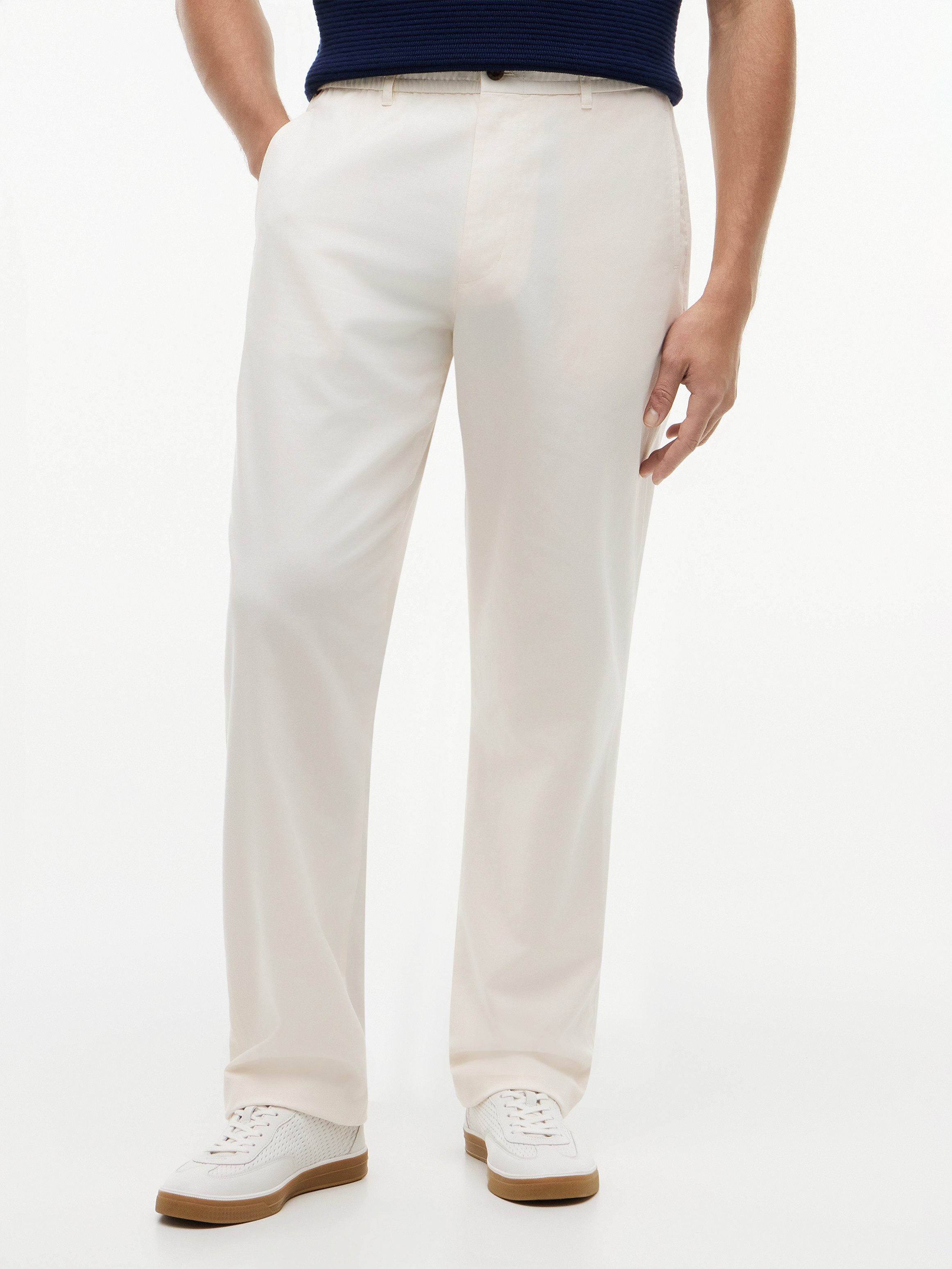 Tommy Hilfiger Chinohose DOVER 3/4 ELASTICATED TENCEL Regular Fit Stretch aus Twill