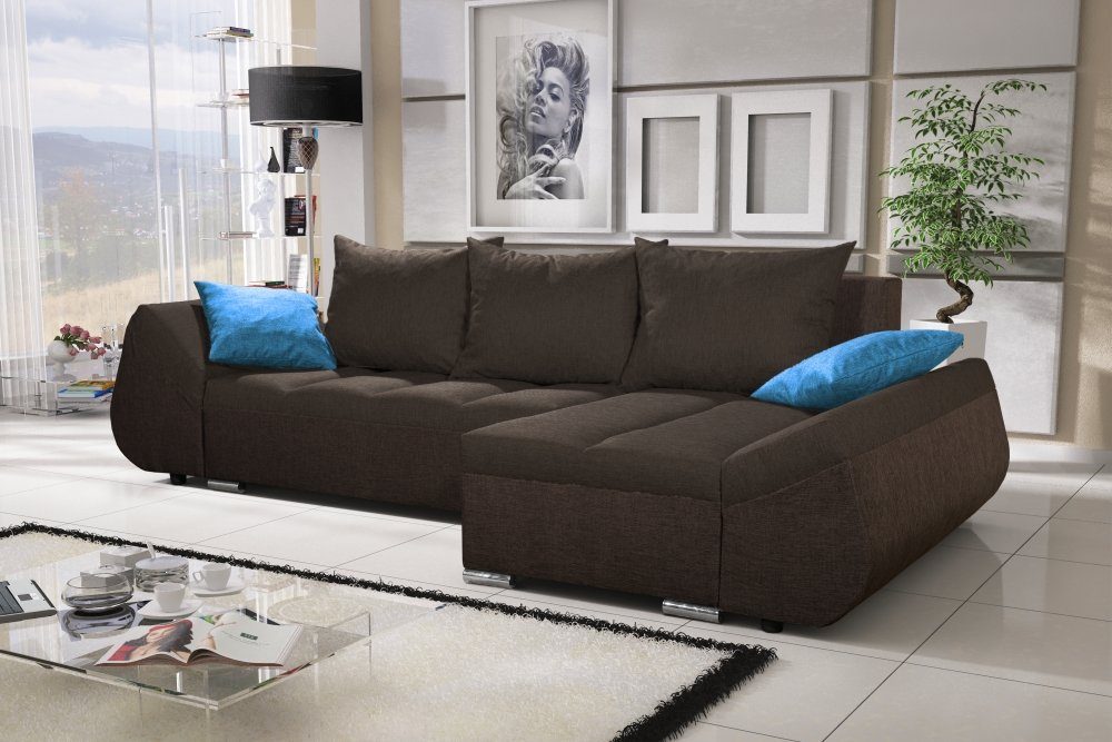 Fun Möbel Ecksofa Schlafsofa Sofa KLEO günstig online kaufen