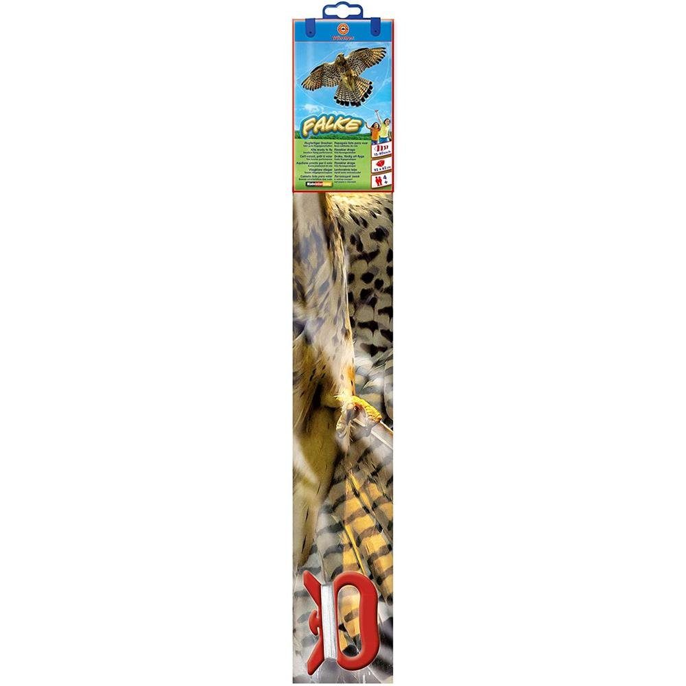 Günther Flug-Drache Falke, 92 x 62 cm, mit Wickelgriff, für Kinder ab 4 Jahren