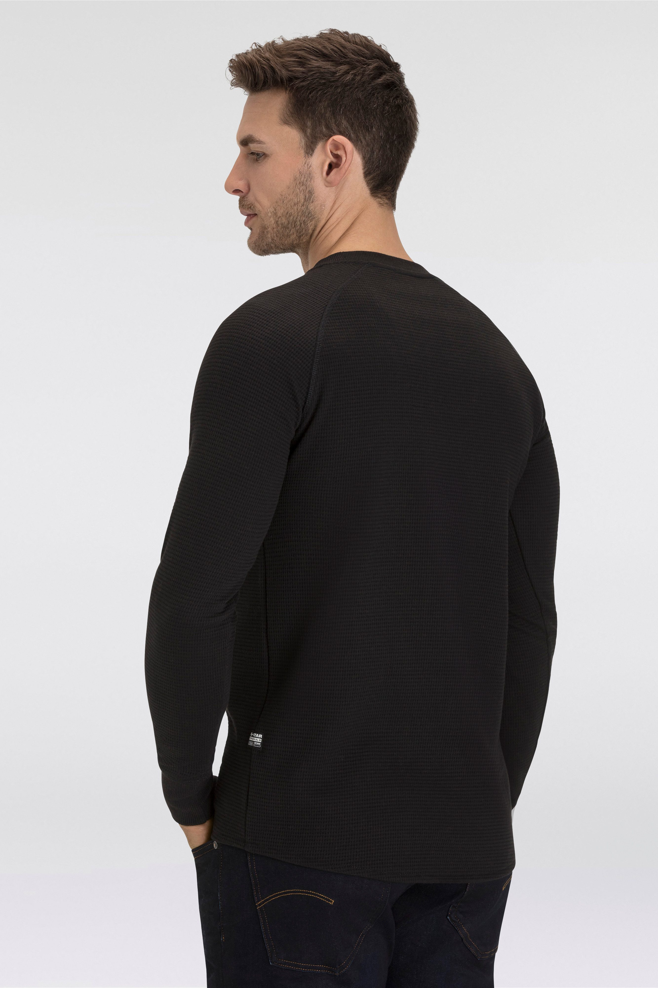 G-STAR Sweater Jirgi mit Label-Detail auf der Brust günstig online kaufen