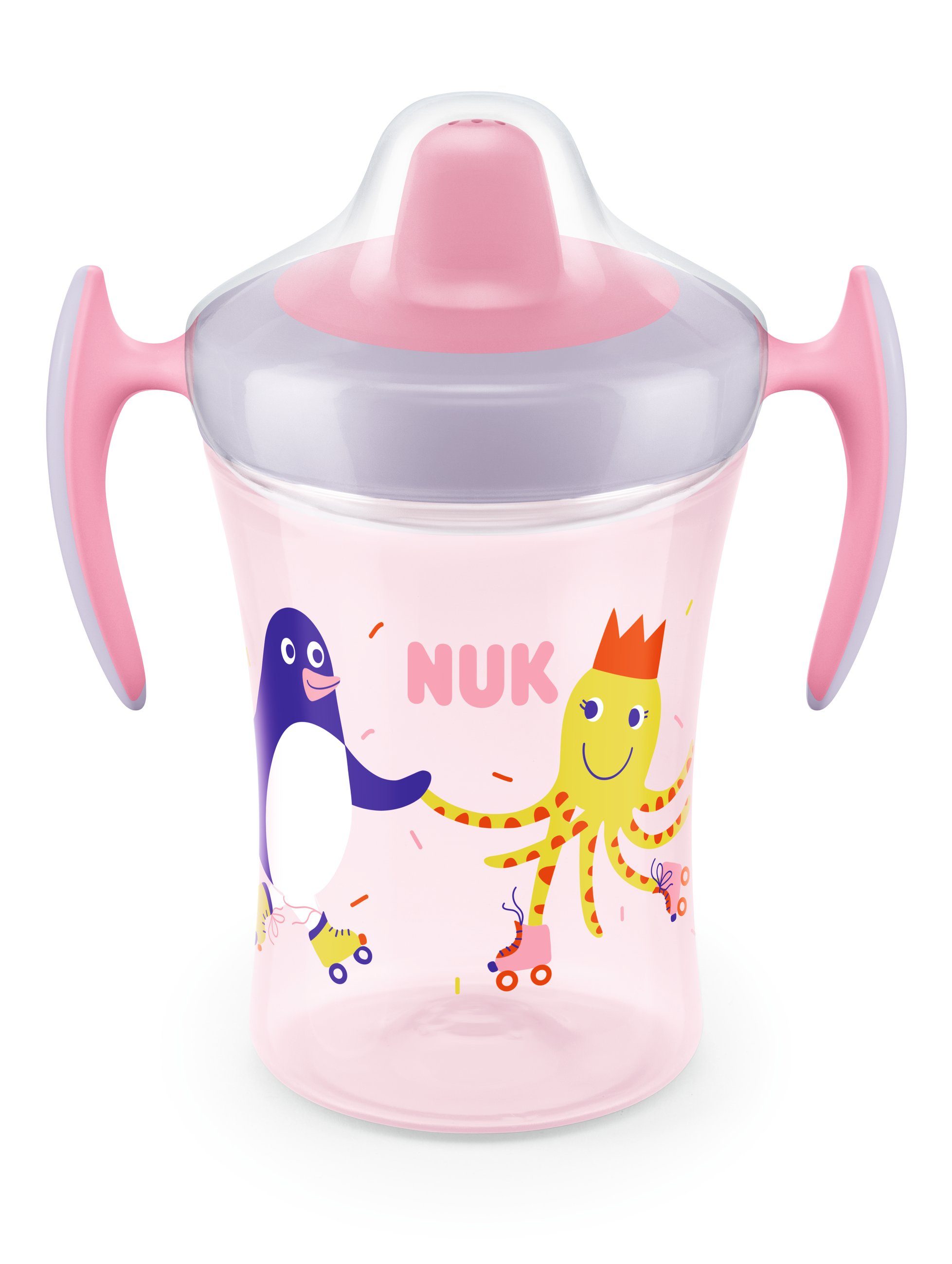 6 Cup ab BPA Trainer 10255609, NUK 230ml Babyflasche NUK Monaten, auslaufsicher,