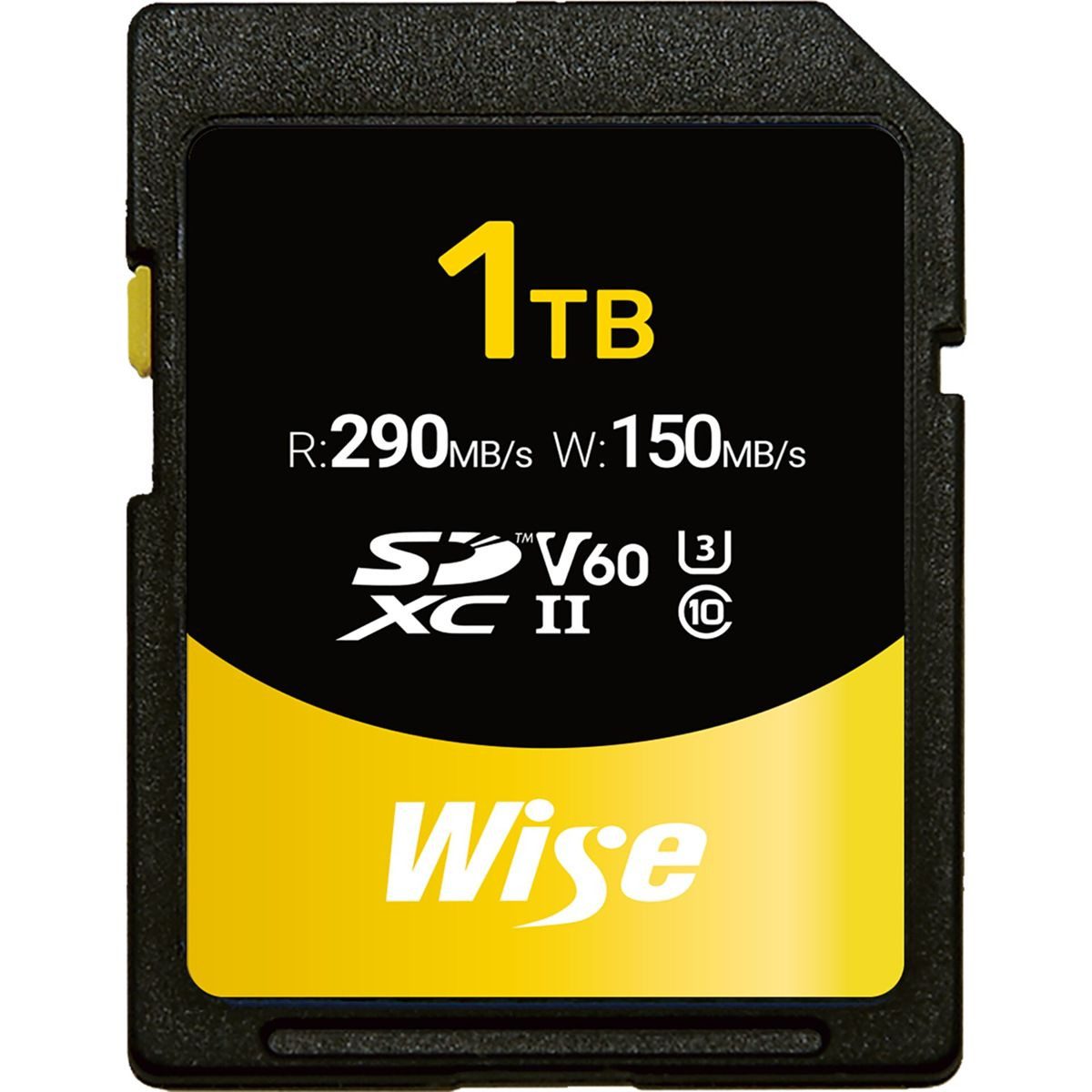 Wise SDXC UHS-II V60 1TB R:290MBs / W:150MBs Speicherkarte