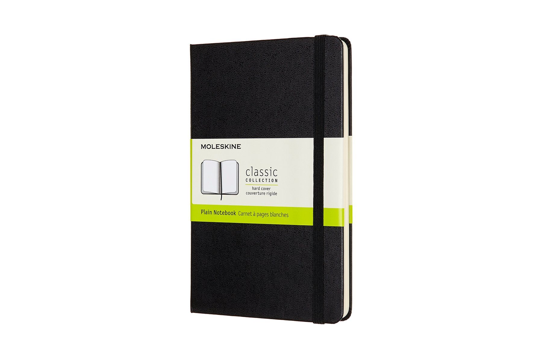 MOLESKINE Notizbuch, Classic Collection Medium (11x18) - mit festem Einband - 70g-Papier Schwarz