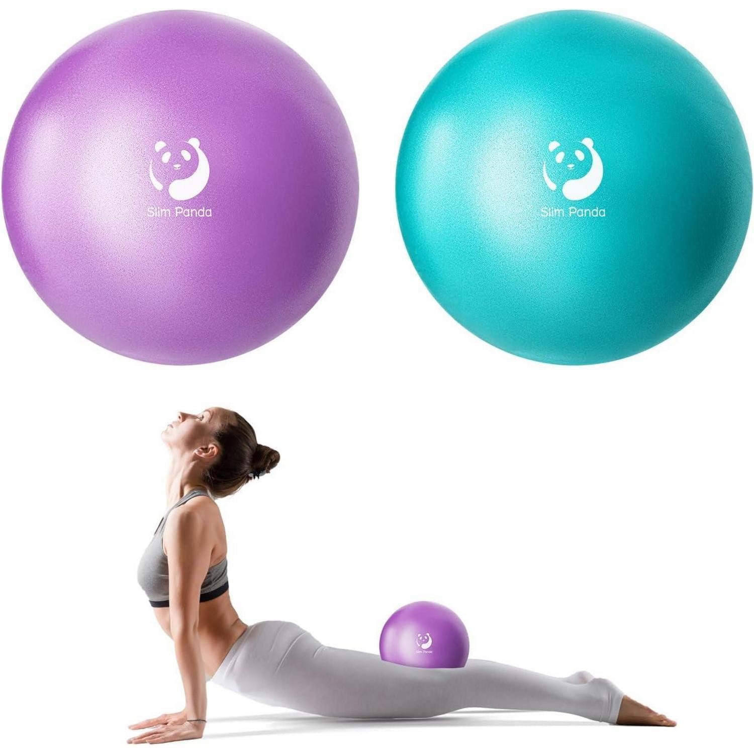 LuxusKollektion Gymnastikball Gymnastikball Klein 23 25cm Pilates Yoga Balance Blauer See Lila