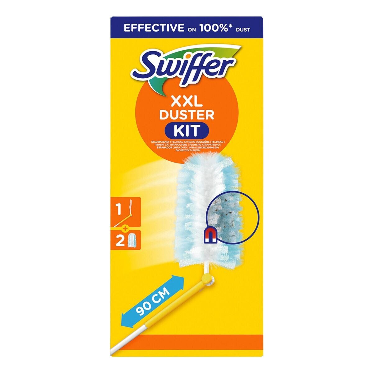 Swiffer Staubwischer XXL-Set, Staubmagnet: 1 Griff + 2 Nachfülltücher – Bild 5 von 5