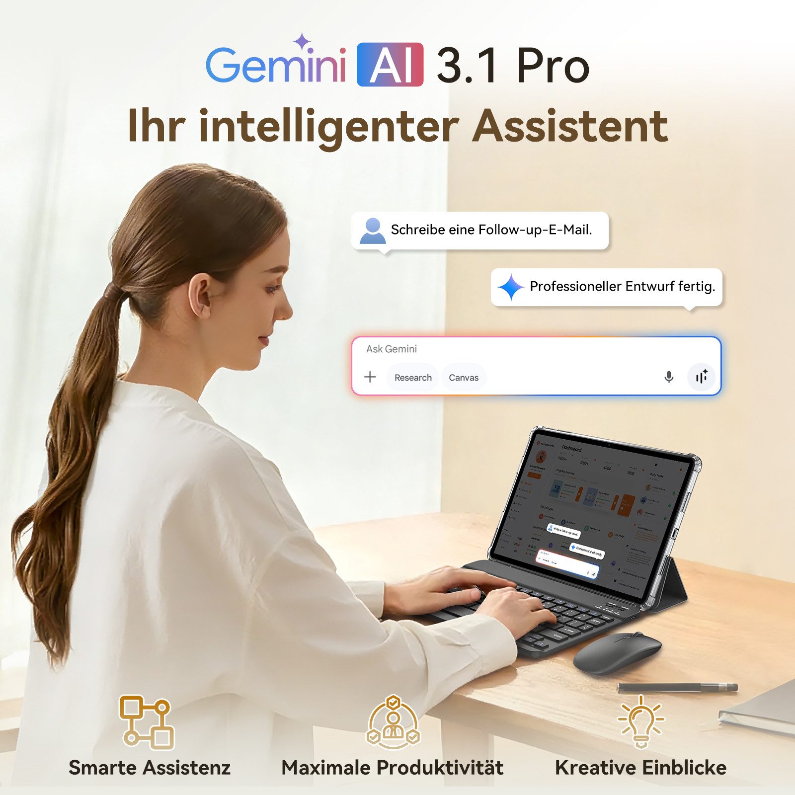 KOBONA 11,5 Zoll T12Pro Android 16, 8+256GB, 8000mAh, 2,8K QHD+ BOE Tablet (12,2", 256 GB, Android 16, 4G(LTE), 8000mAh, octa-core, 32(8+24)GB, Gemini KI)