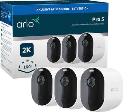 ARLO Pro 5 Spotlight 3er Set Überwachungskamera (Außenbereich, Innenbereich)