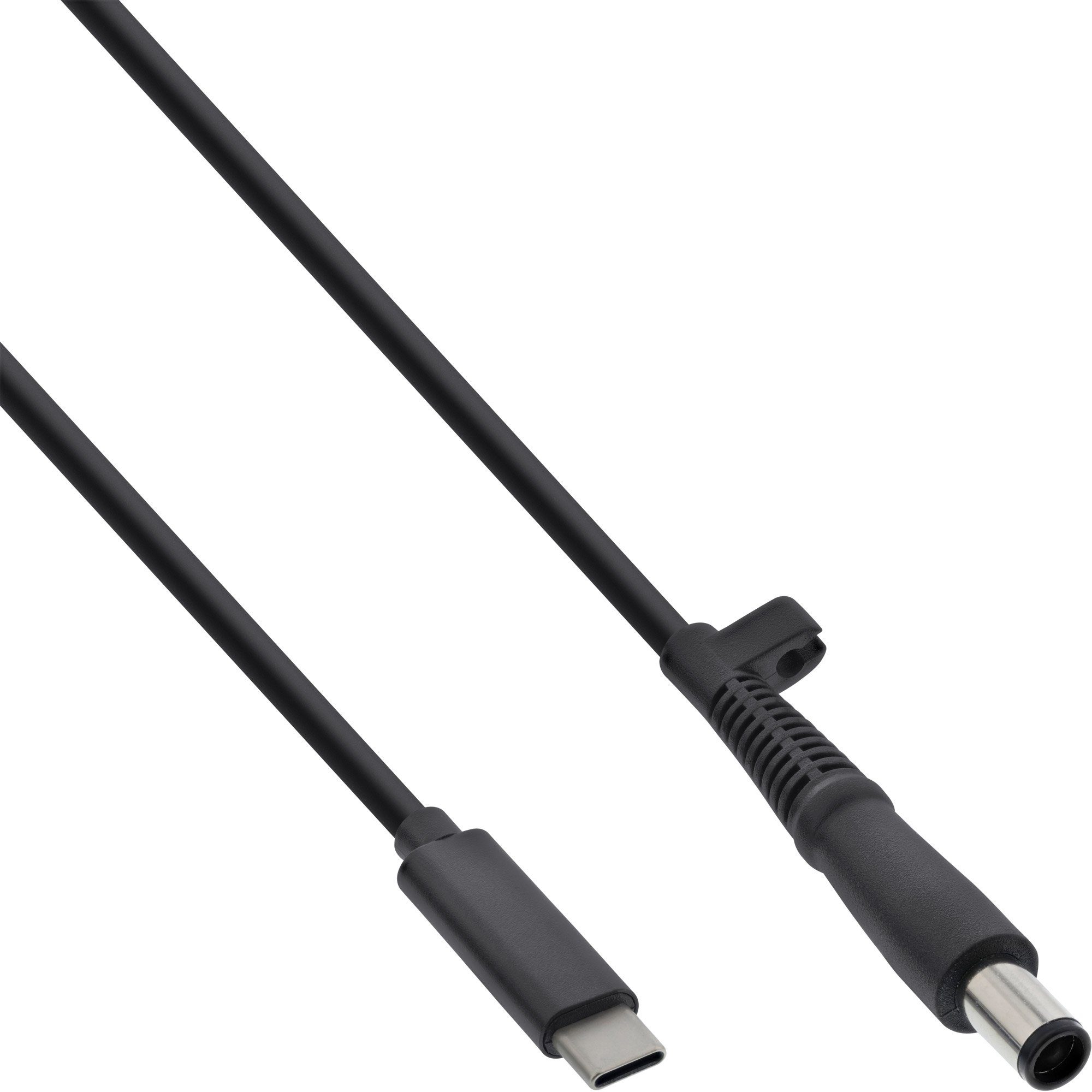 INTOS ELECTRONIC AG InLine® USB-C zu HP Notebook (rund/groß) Ladekabel, 2m Stromkabel