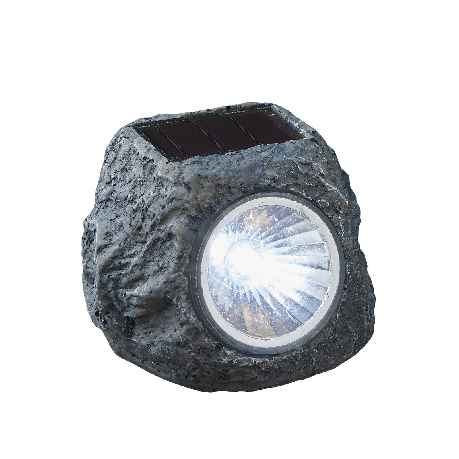 HTI-Living Dekofigur Solarleuchte kleiner Stein (Stück, 1 St), Wegleuchte Gartenleuchte