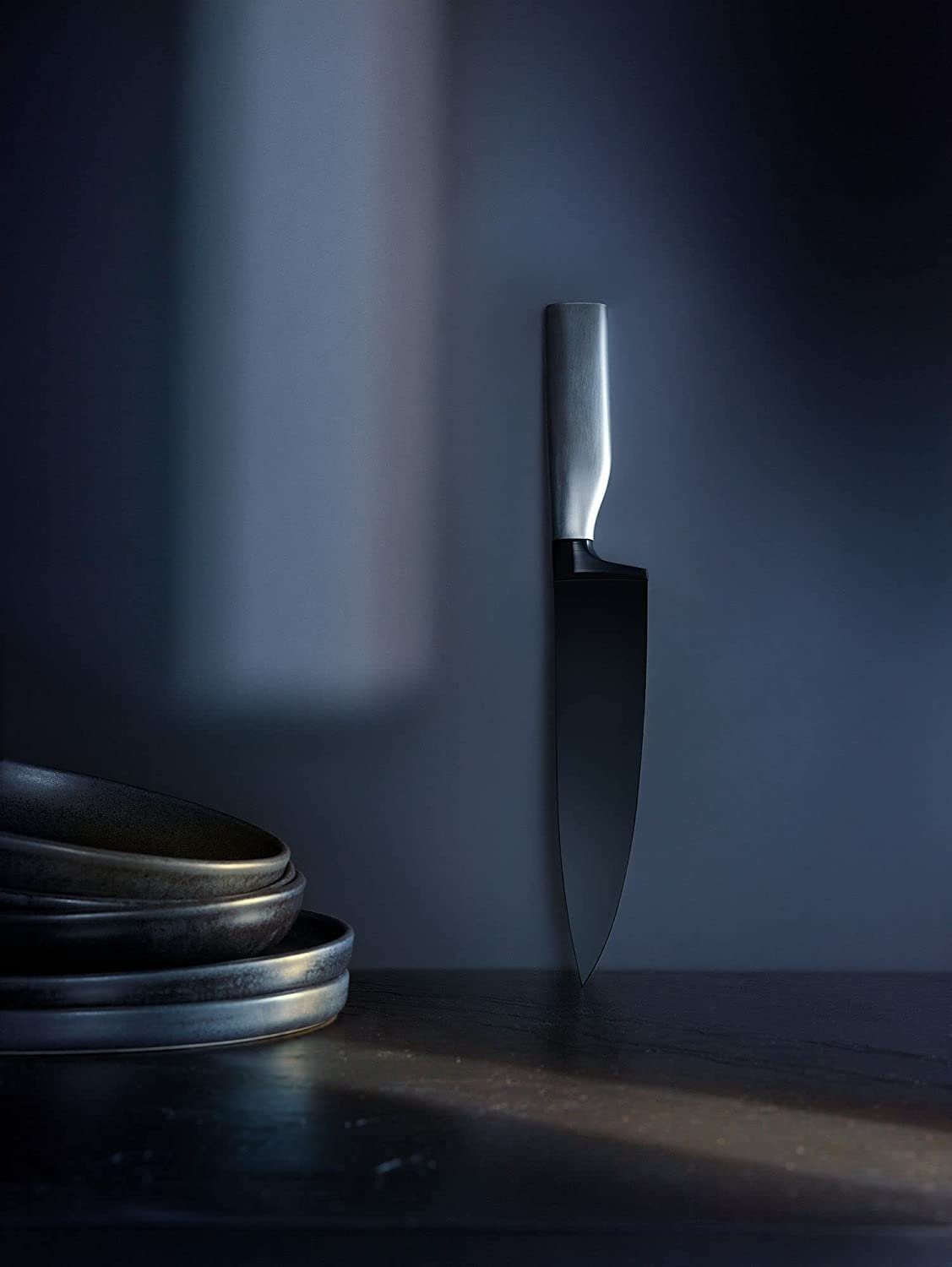 WMF Kochmesser Ultimate Black Kochmesser, 20 cm, perfekte Balance, ergonomischer Giff, Edelstahl