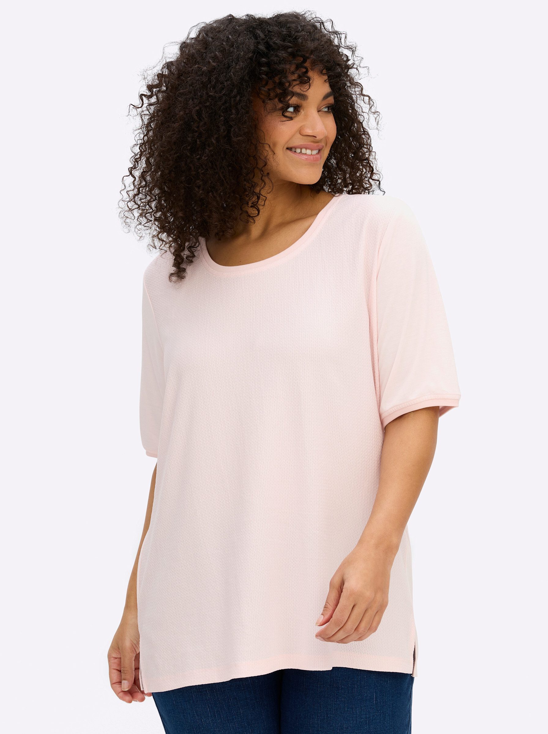 Sheego T-Shirt Shirt Kurzarm