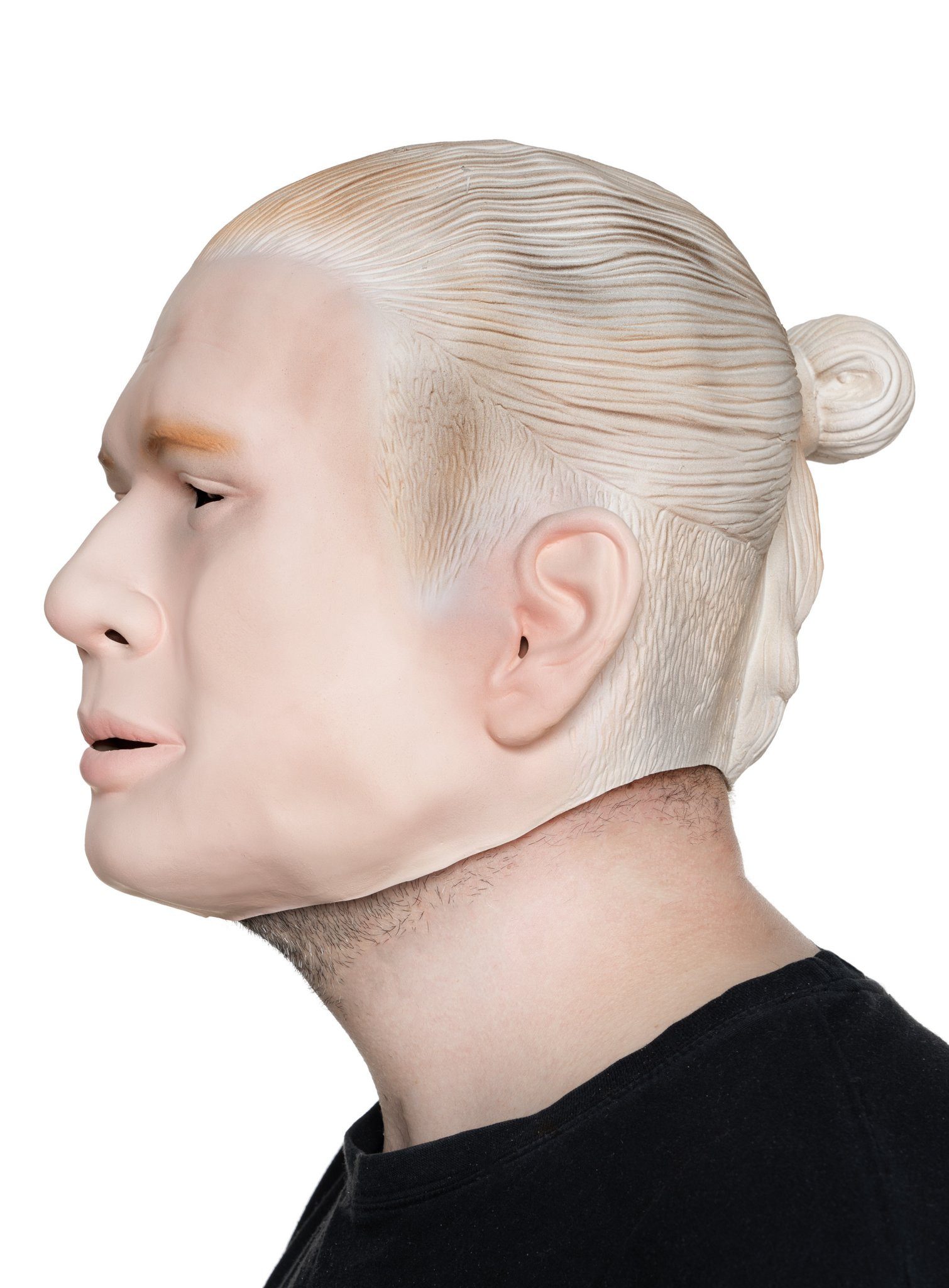 Metamorph Verkleidungsmaske Erling Haaland Maske, Volltreffer dank Vollmaske: meisterhafte Fußballer-Maske aus Latex!