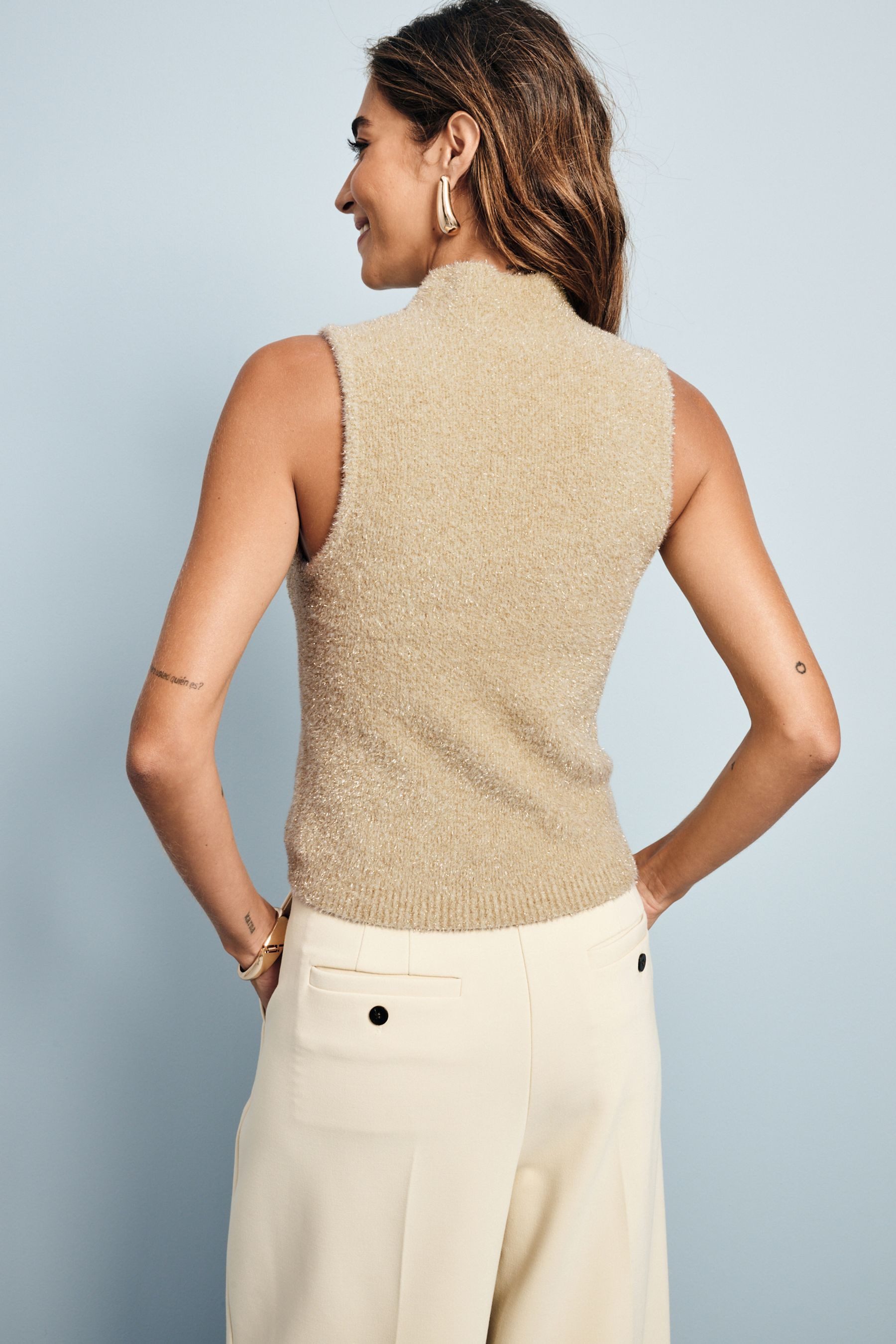 Next Trägertop Glitzernder Pullunder (1-tlg) günstig online kaufen
