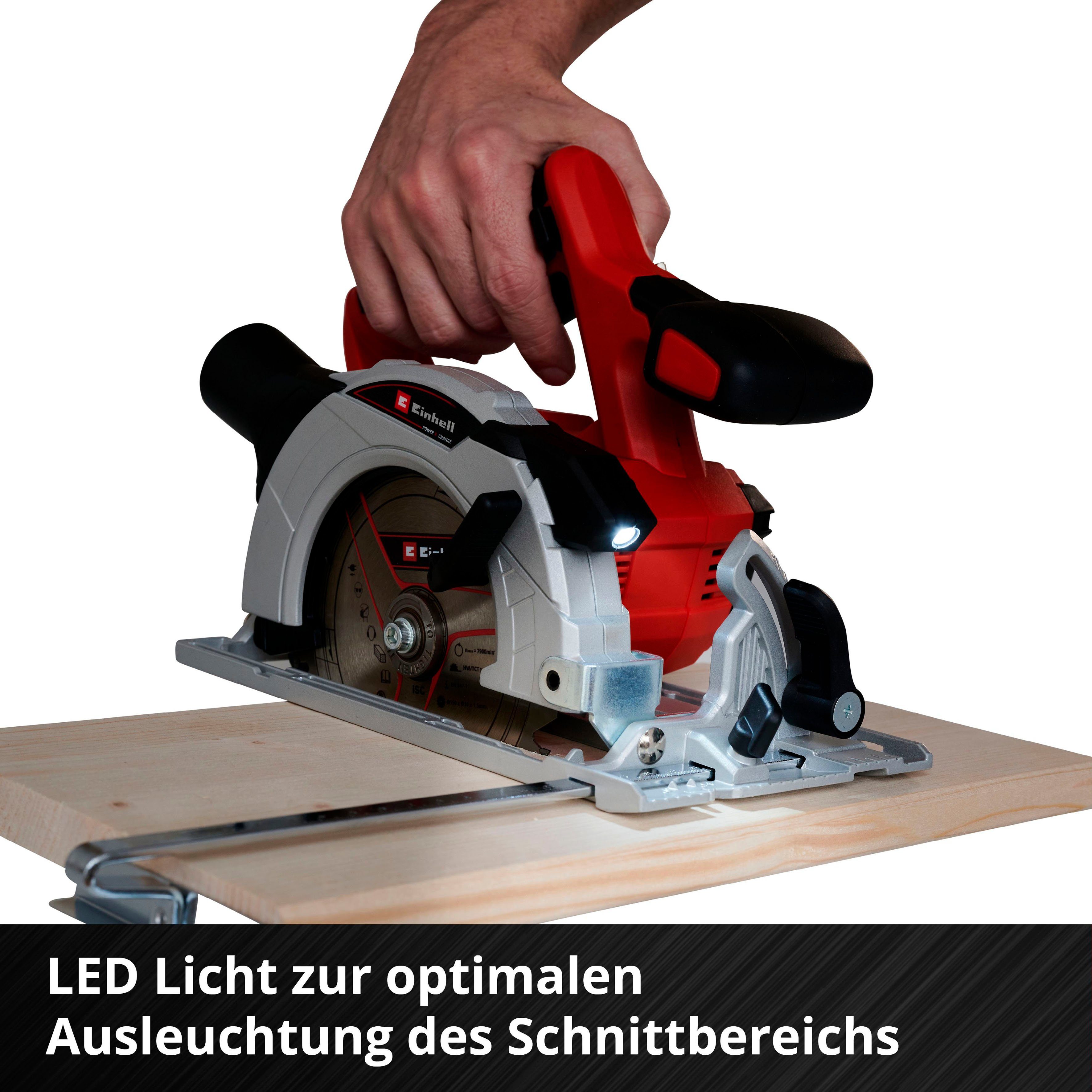 Einhell Akku-Handkreissäge Power X-Change Akku-Handkreissäge 4331220, ohne Akku, mit Zubehör – Bild 5 von 5