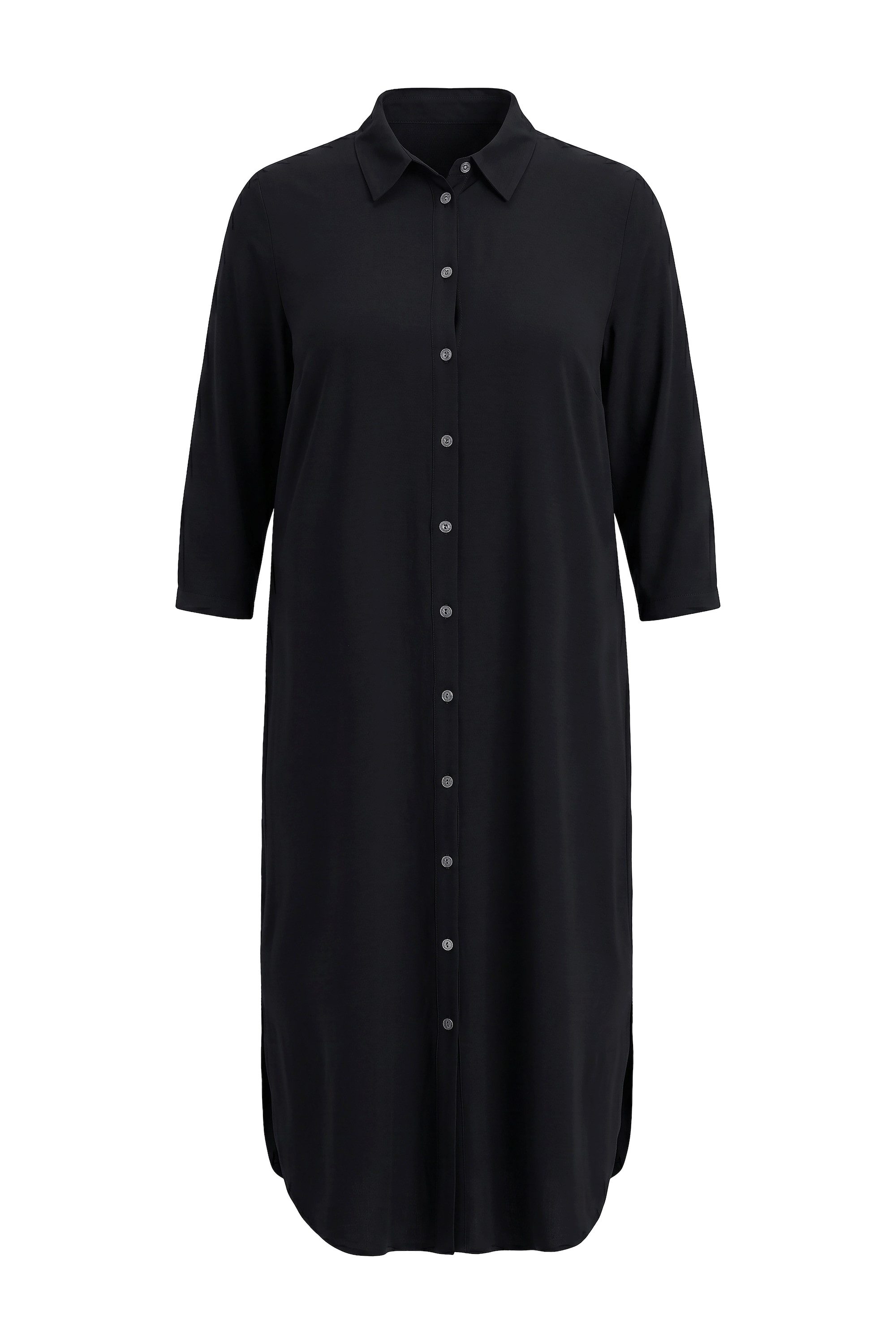 Angel of Style Hemdbluse Longbluse A-Linie lange Seitenschlitze