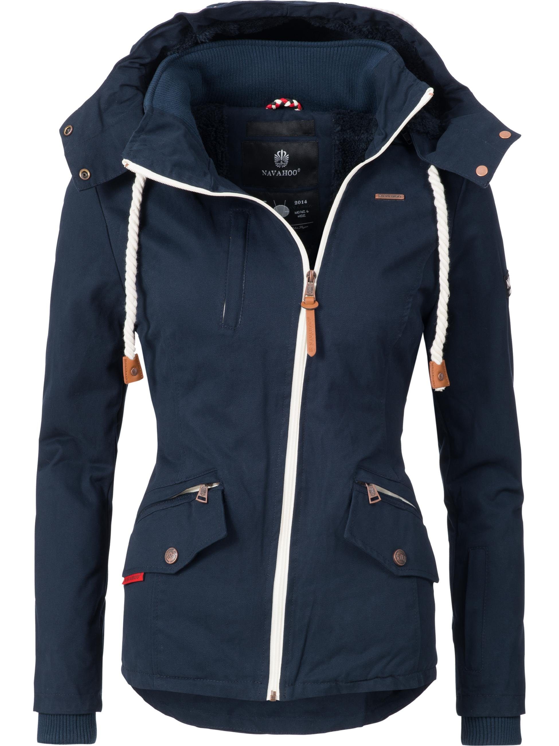 Navahoo Outdoorjacke Rehauge mitteldick gefütterte Baumwoll Übergangsjacke